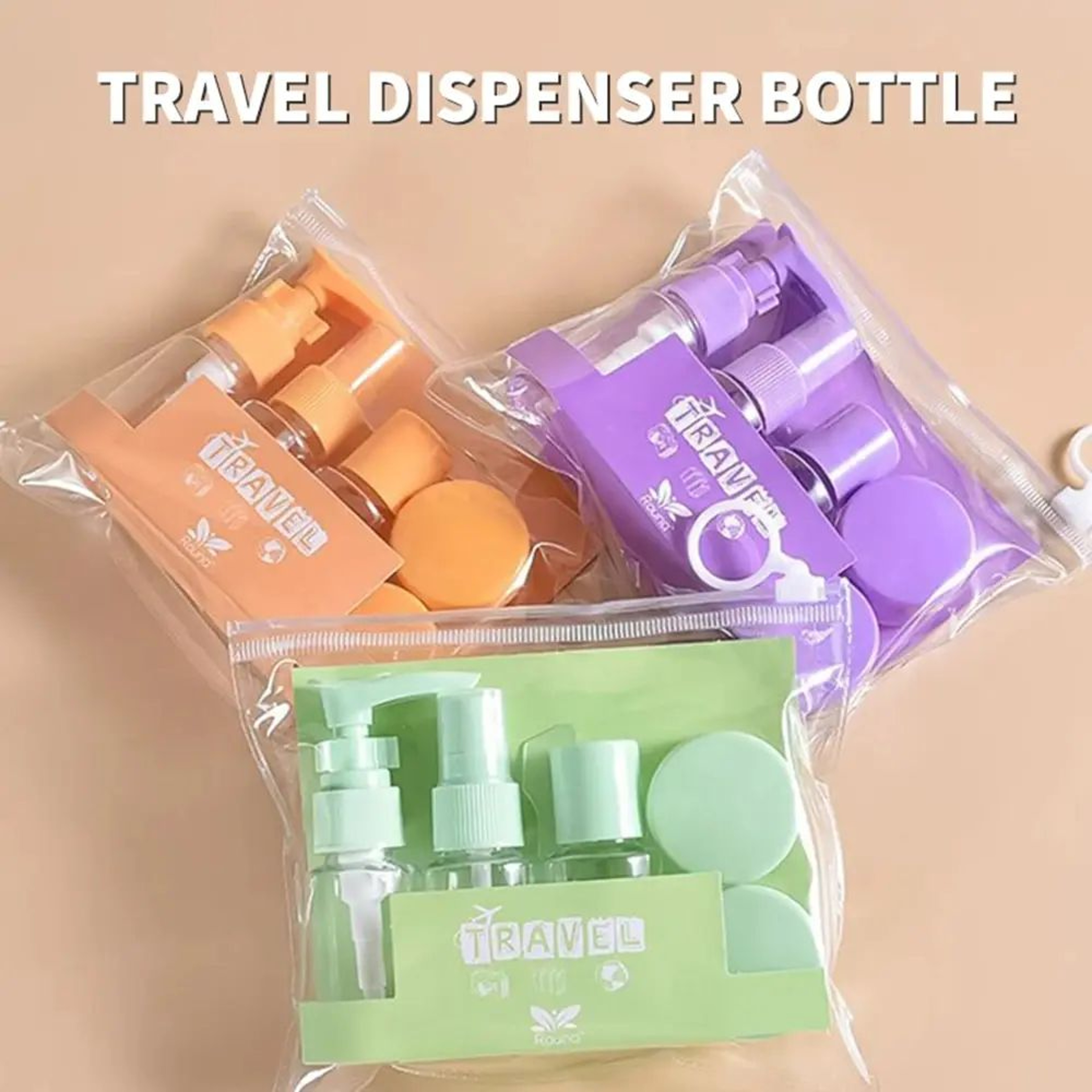 Leakproof Travel Bottles Kit Clear Toiletry Containers Set  Travel Size Cosmetic Tubes For Shampoo  0