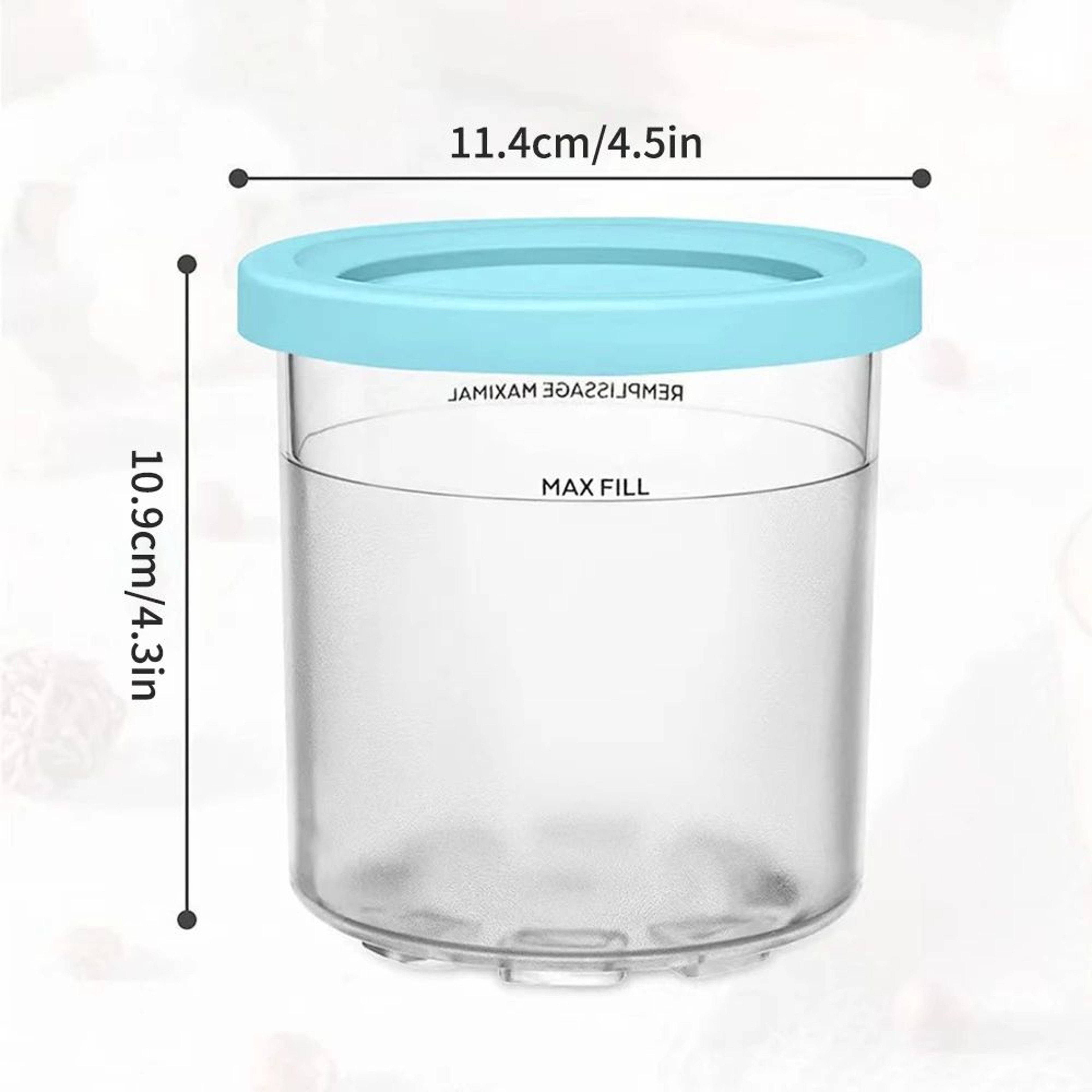 4Pack Creami Pints With Lids Compatible With Ninja Creami  Reusable Ice Cream Containers For Smooth 5