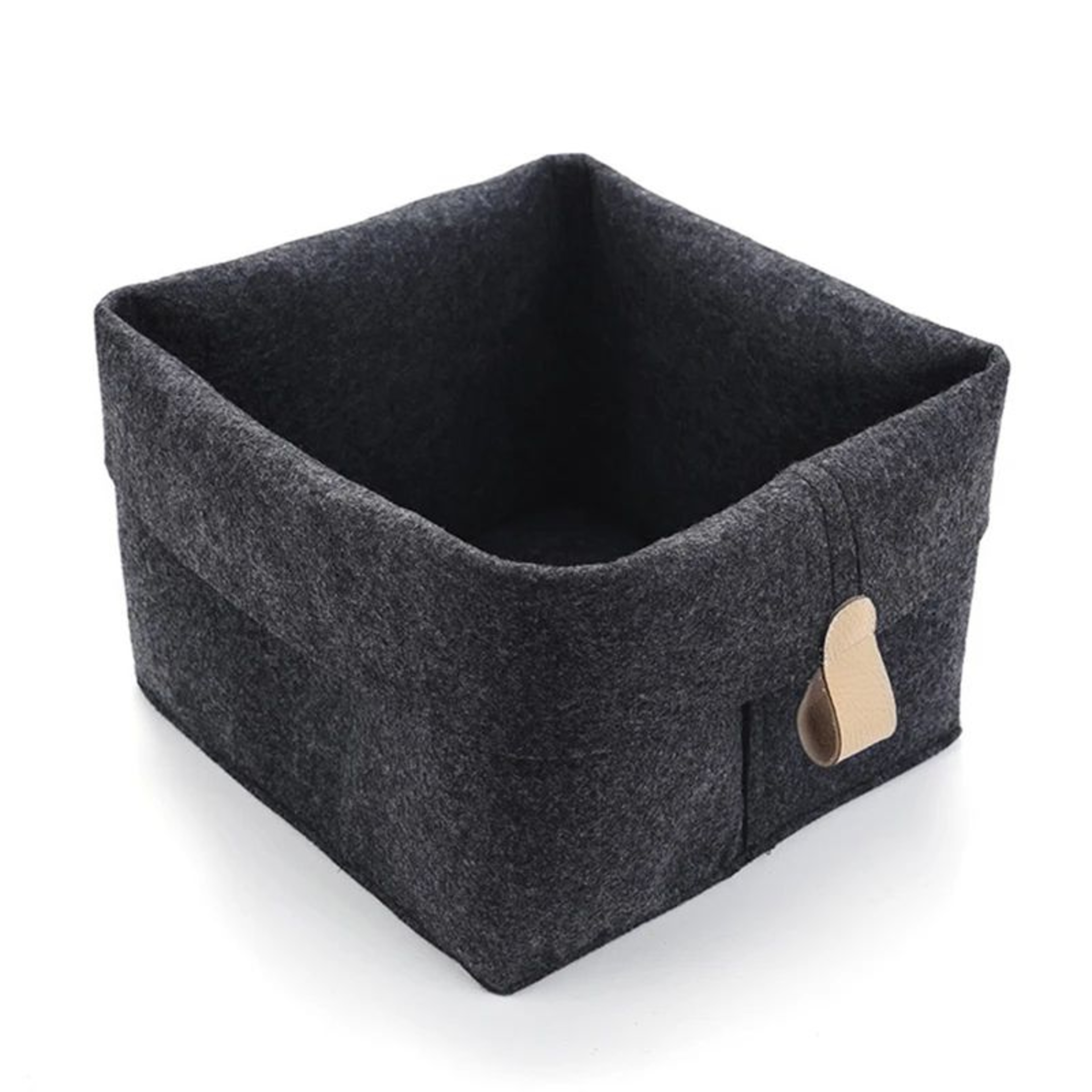 Felt Storage Basket Organizer Bin For Clothes  Laundry Toy Sundries Box For Bathroom Office Dorm Un 3