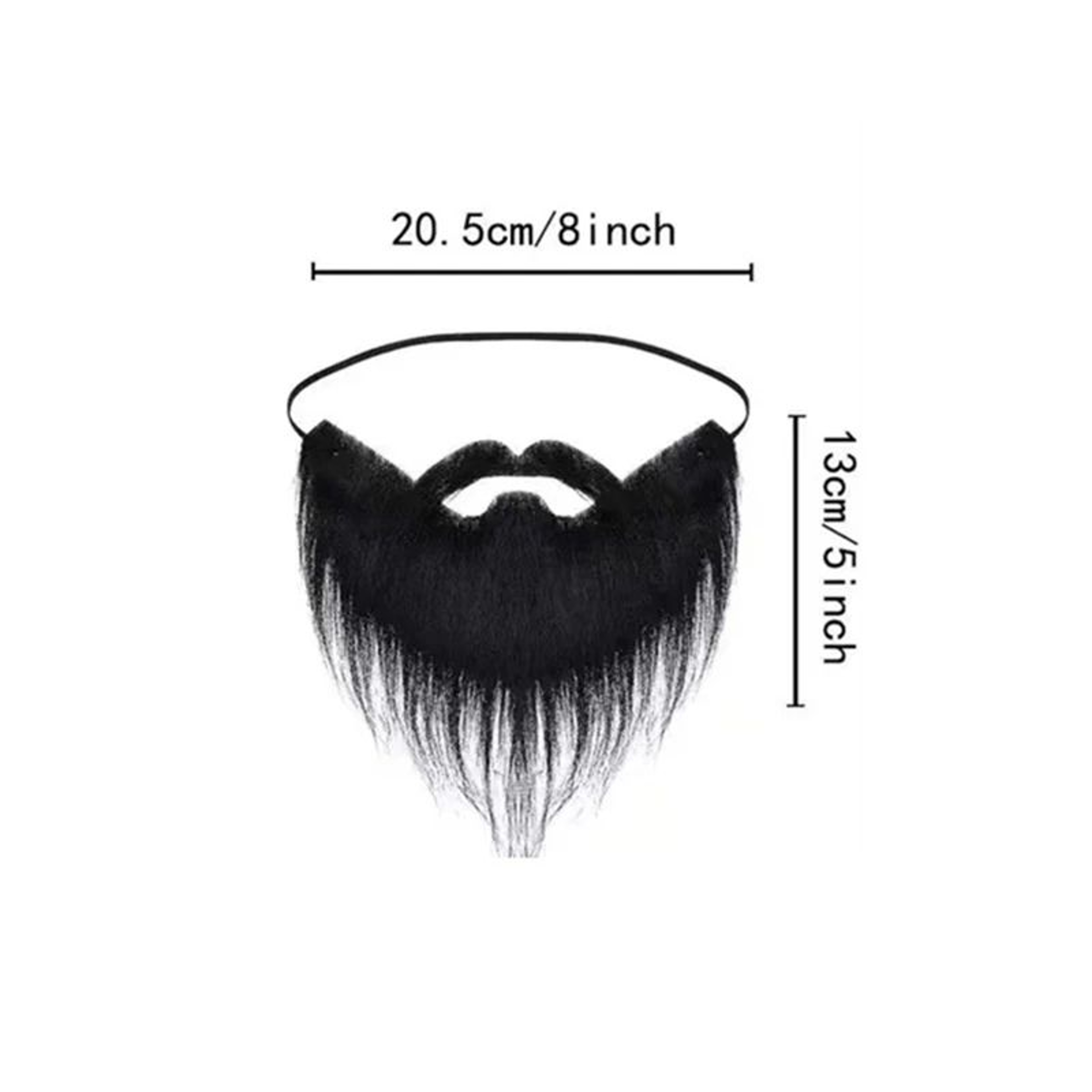 Funny Fake Beard  Long Hair Wig Set  Santa Claus White Beard  Black Big Beard Costume For Halloween 4