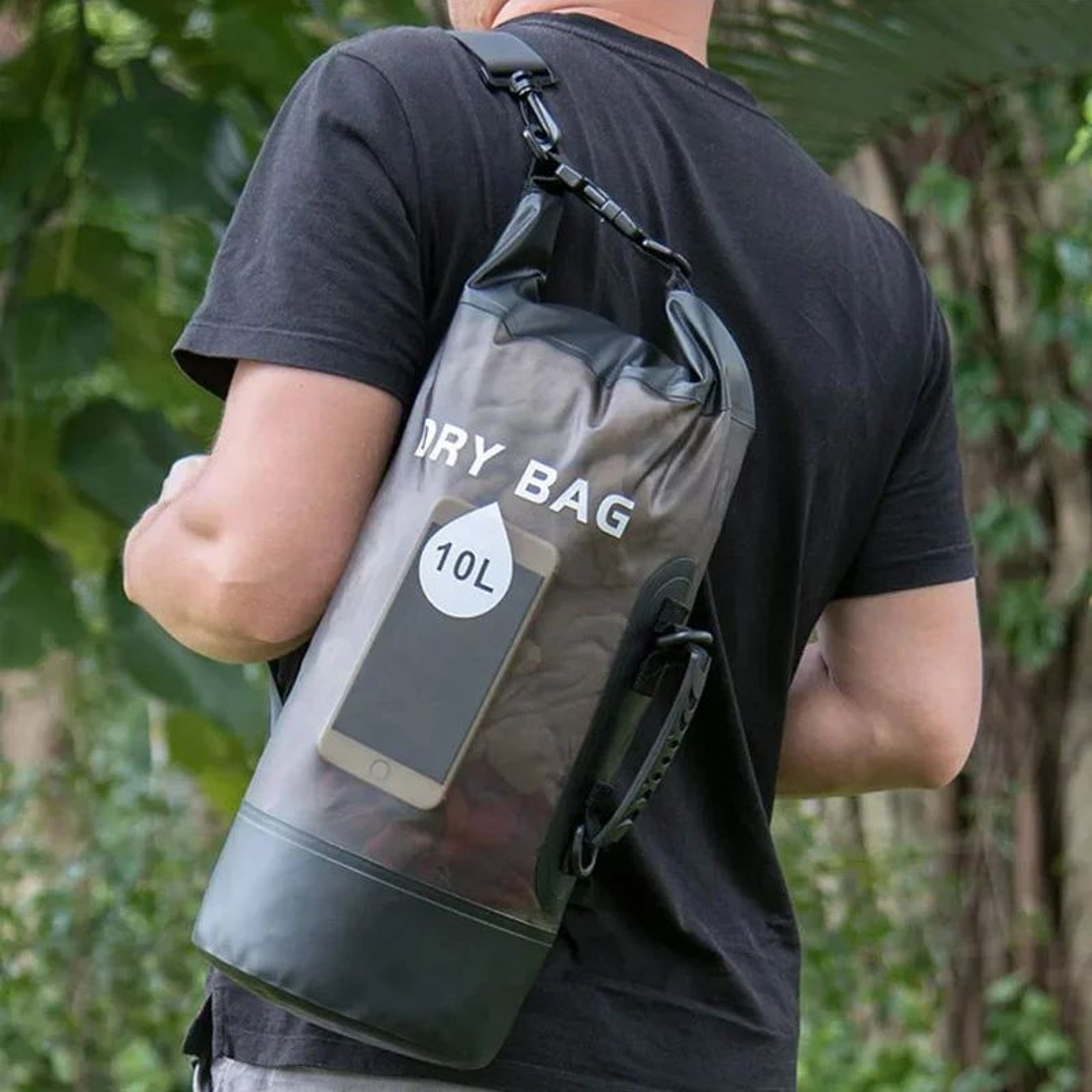 Waterproof PVC Dry Bag Backpack With Drawstring  Beach Swimming Sack For Travel Camping Hiking Surf 3