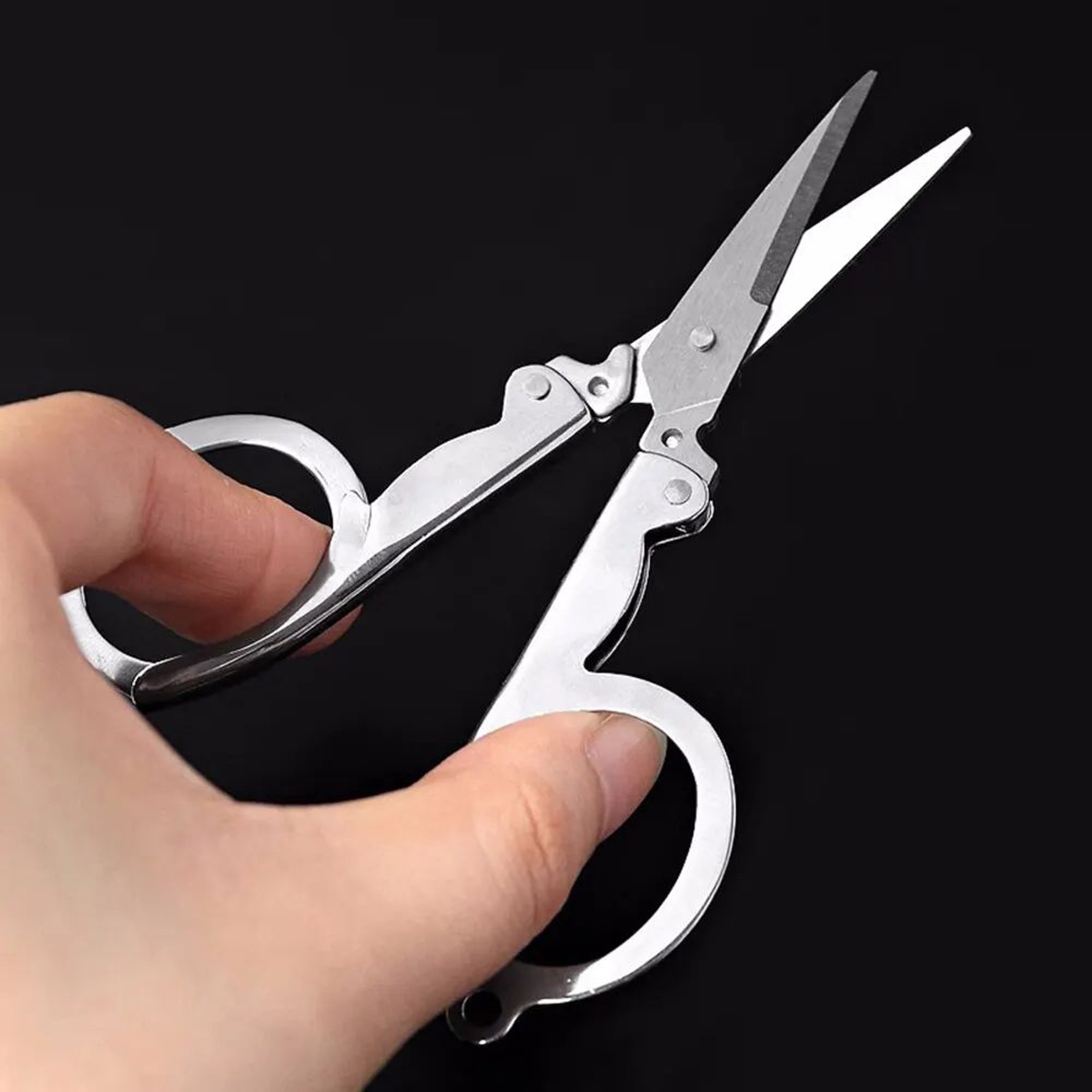 Stainless Steel Folding Pocket Scissors Mini  Multifunction Small Thread Cutter For Sewing Nails Tr 3