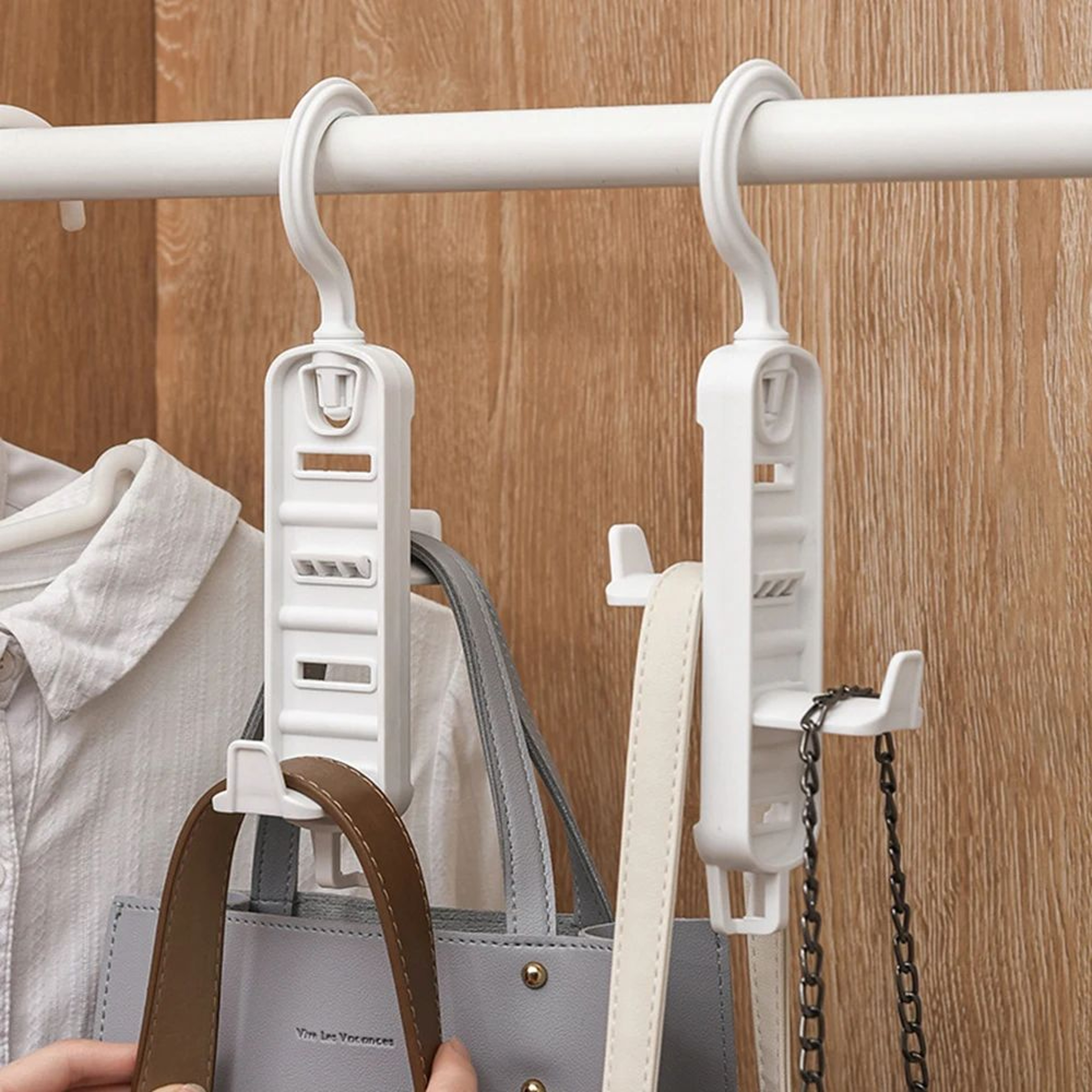 NoDrill Wardrobe Door Hanger Rack  TraceFree Multifunction Clothes  Hat Organizer Hook For Bags Coa 0