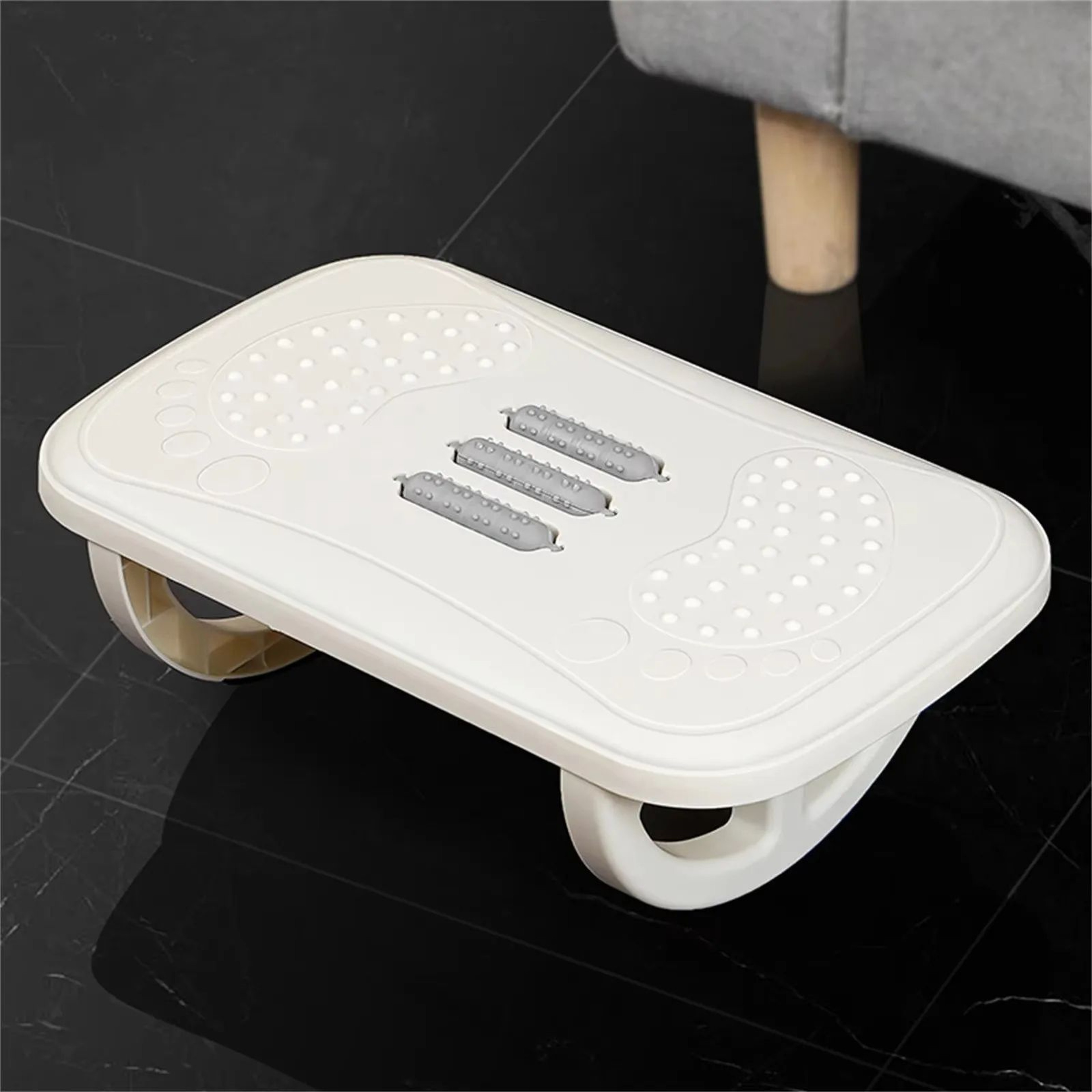 Ergonomic Rocking Footrest For Under Desk  Comfortable Leg Rest Balance Board Foot Stool For Home O 3