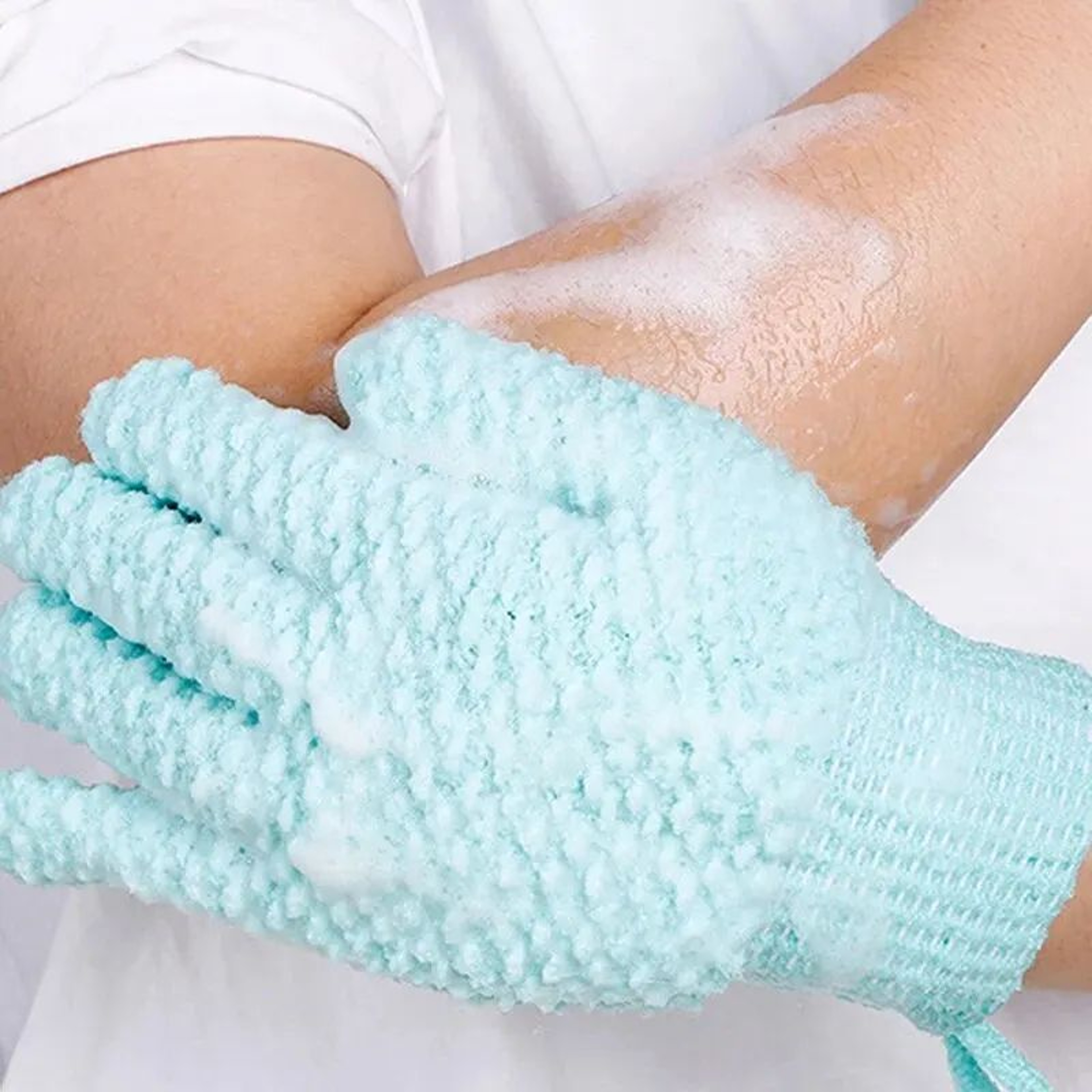 FiveFinger Exfoliating Shower Gloves Scrubbing Towel For Deep Clean  Body Polish Frosted Bath Mitts 6