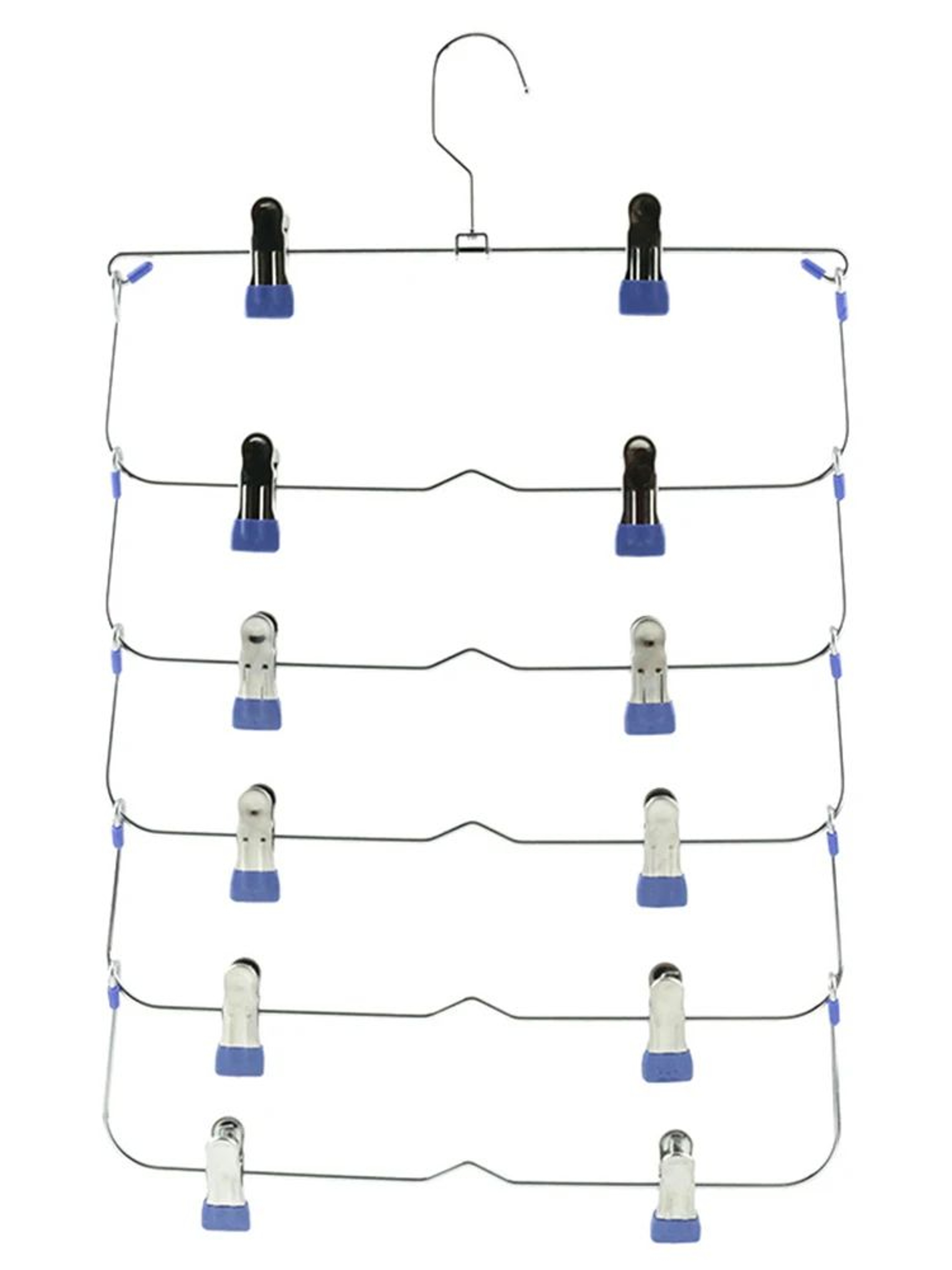 Foldable MultiLayer Pants Hanger Rack AntiSlip Seamless Closet Organizer For Trousers Skirts  Wardr