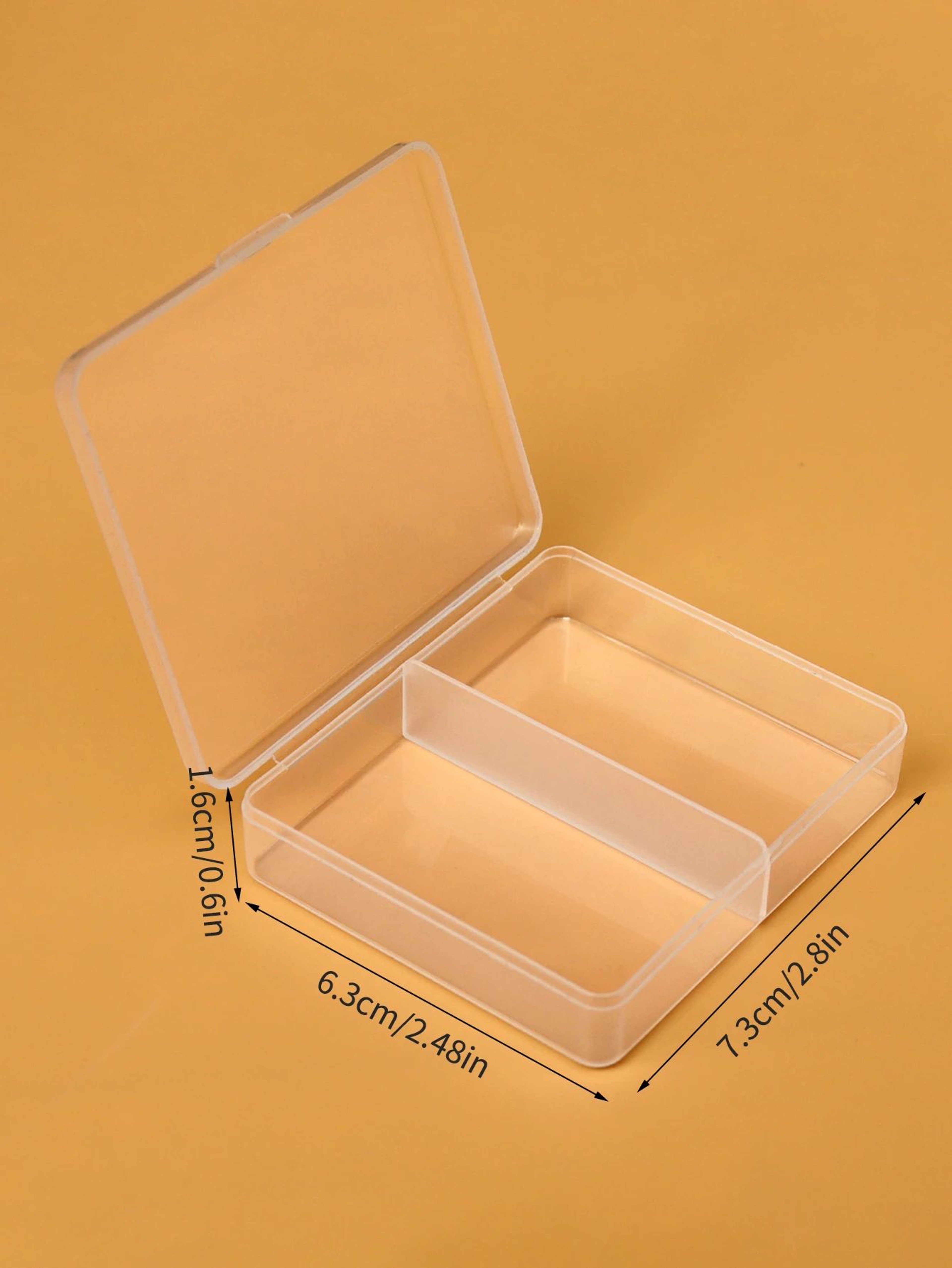 Clear PP Desktop Storage Box Organizer 25 Grid Transparent Jewelry  Parts Case For Beads Crafts Scr 6