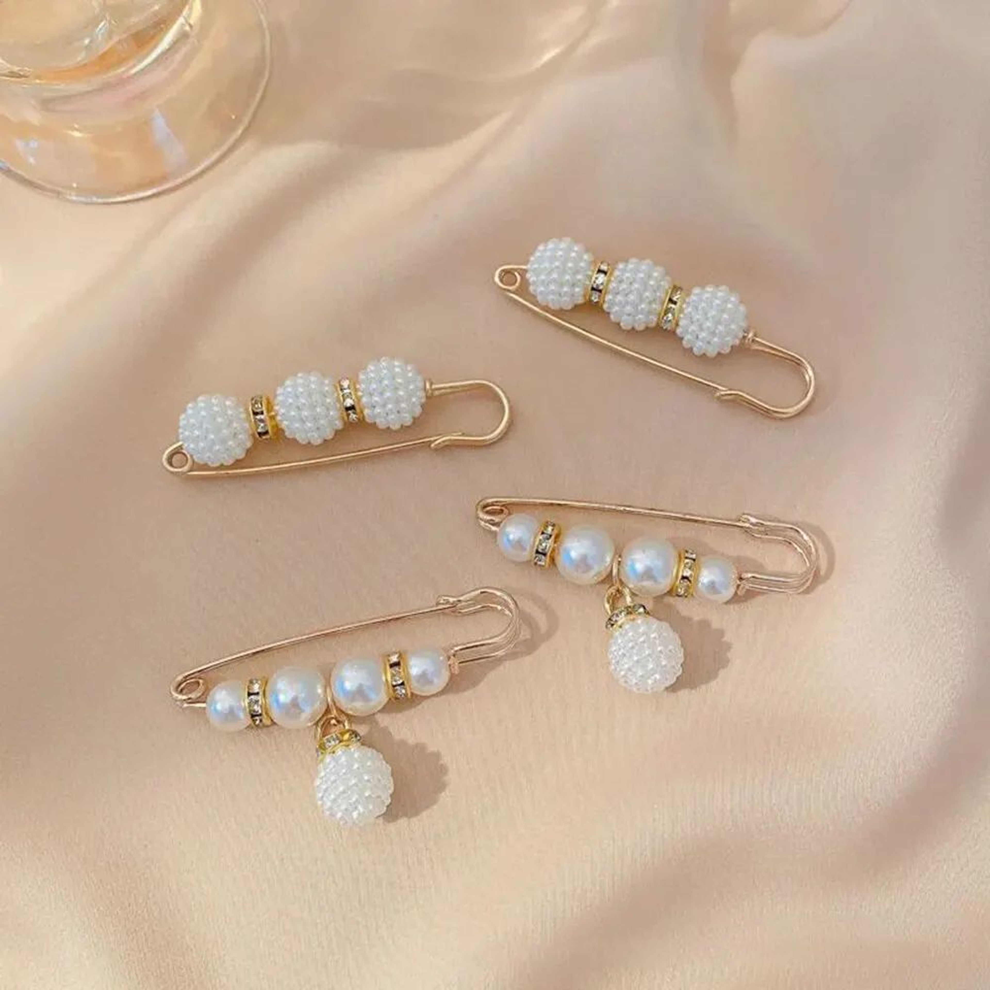 Pearl Brocade Waist Adjustment Buckle For Uniforms  Dresses  NoSew Waist Extender Clip Decorative B 9