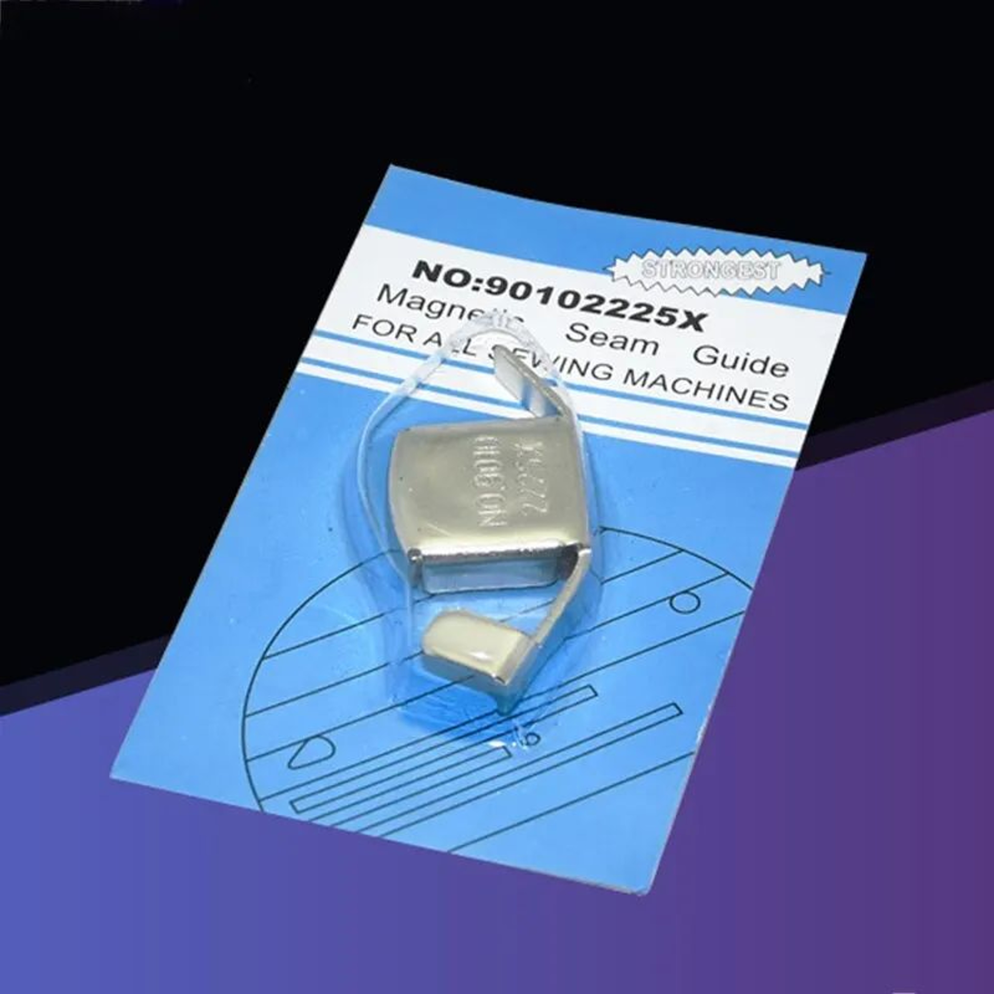 Stainless Steel Magnetic Sewing Machine Seam Guide Locator  Adjustable Presser Foot Edge Positioner 1