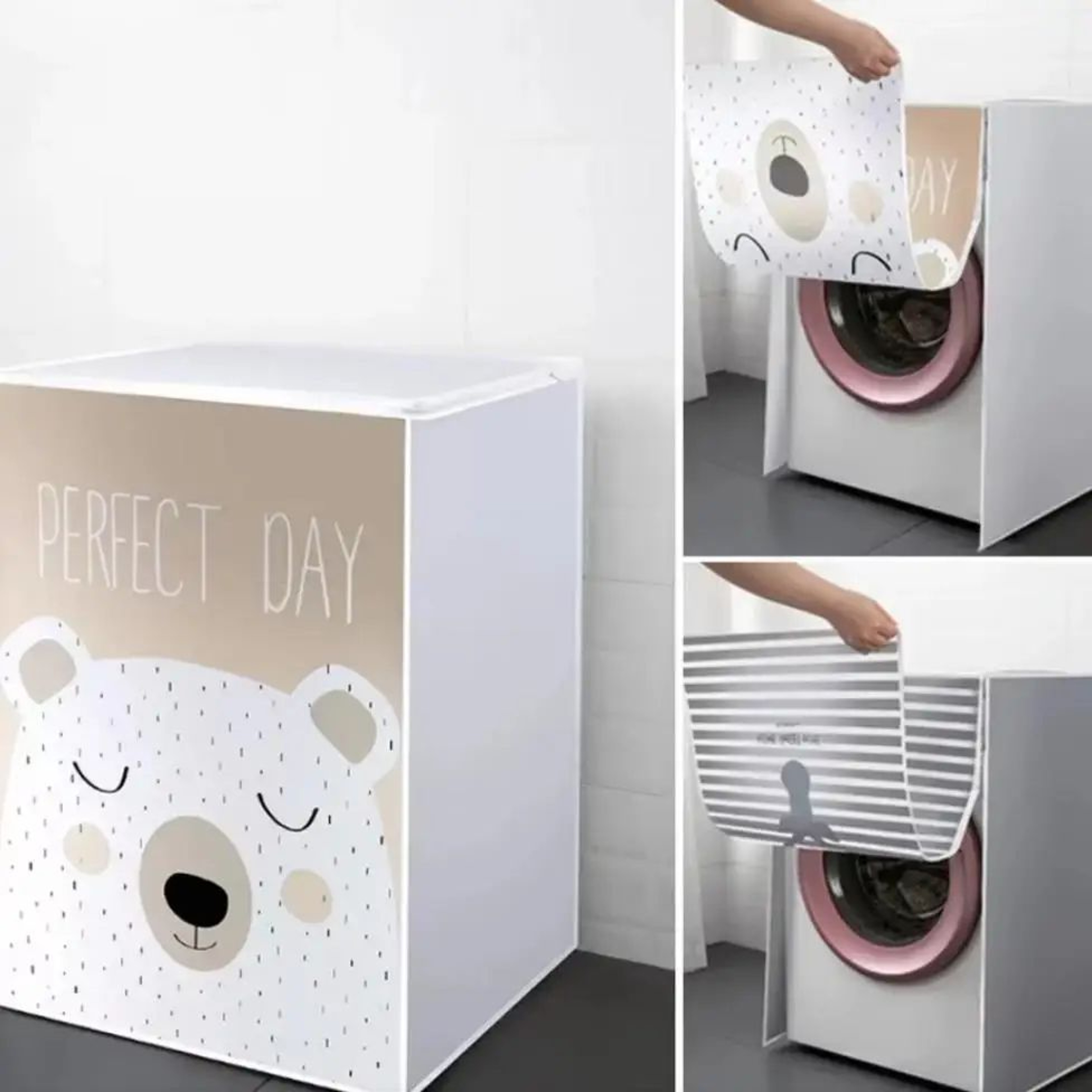PEVA Waterproof Dustproof Washing Machine Cover  Thick Universal Fit Protector For TopFront Load Wa 1