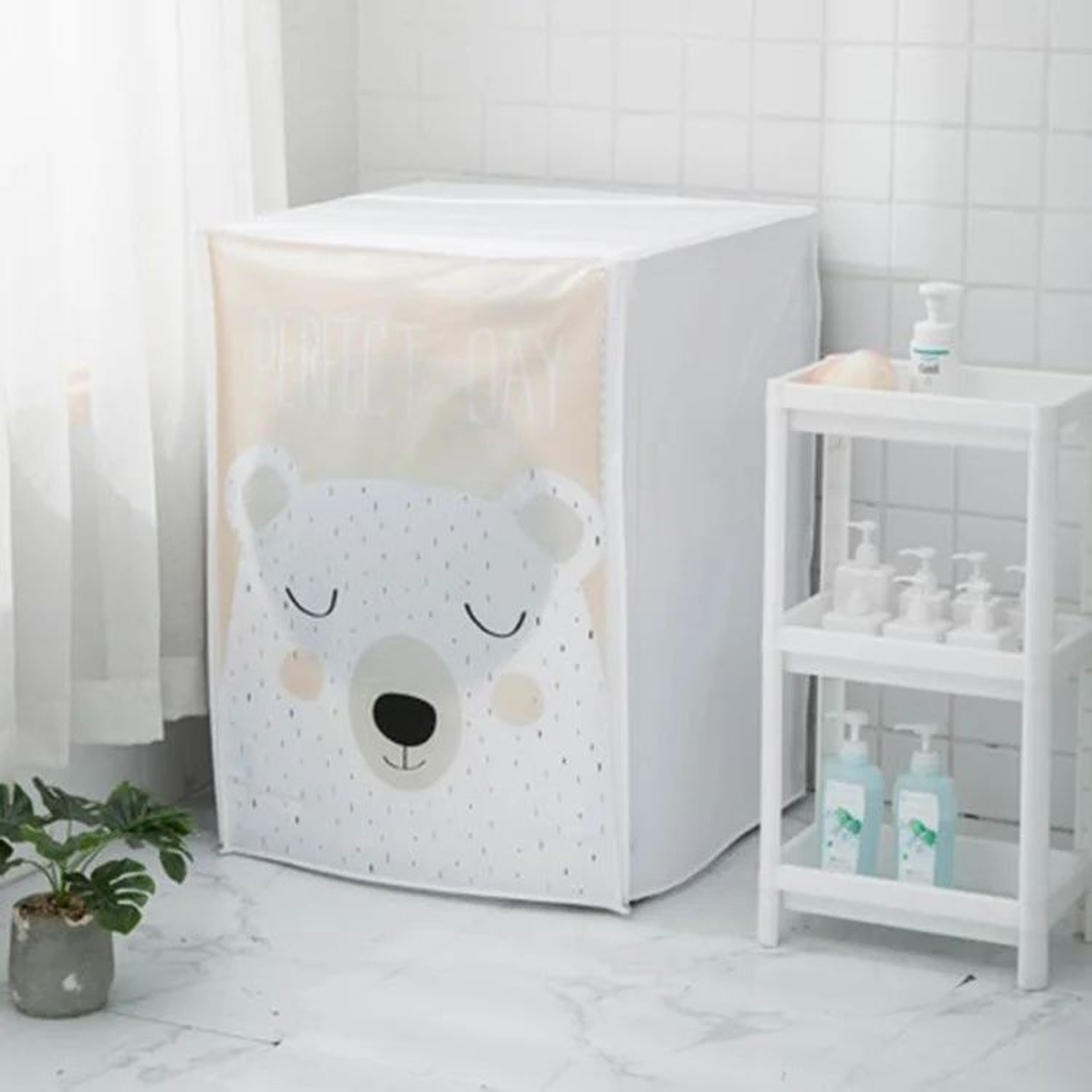 PEVA Waterproof Dustproof Washing Machine Cover  Thick Universal Fit Protector For TopFront Load Wa 4
