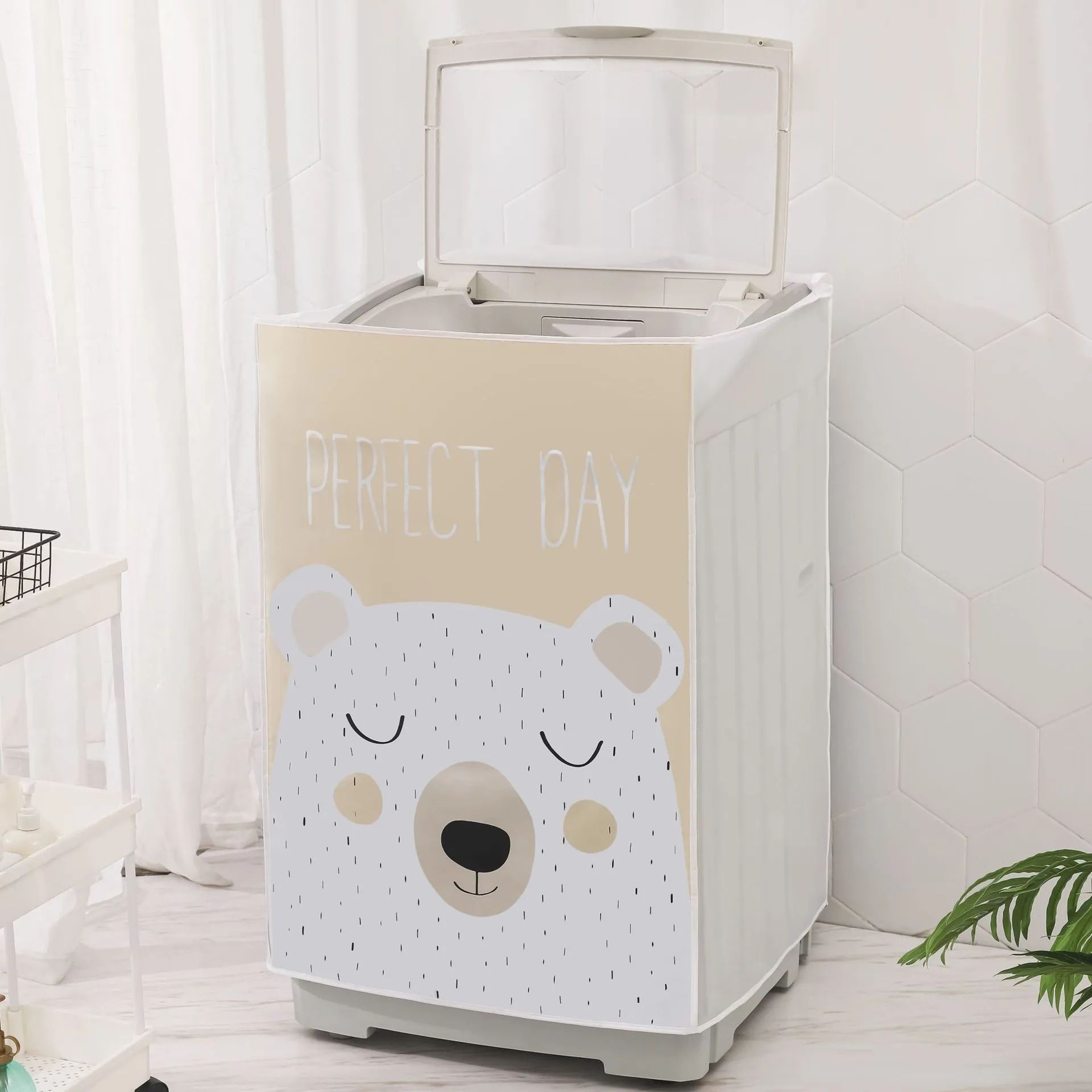 PEVA Waterproof Dustproof Washing Machine Cover  Thick Universal Fit Protector For TopFront Load Wa 6