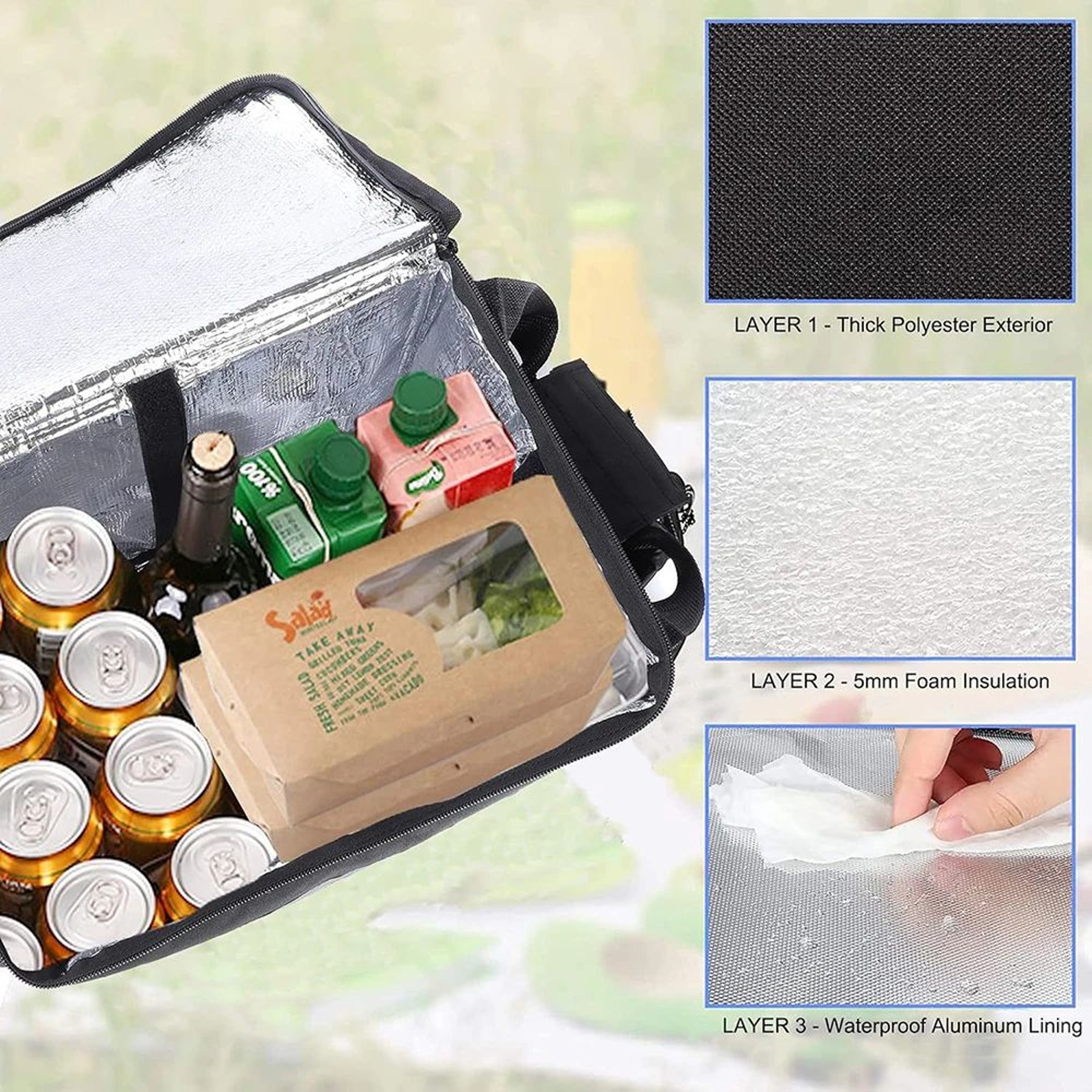 30L Insulated Delivery Backpack  Waterproof Thermal Cooler Bag For Riders Takeout Pizza  Grocery De 2