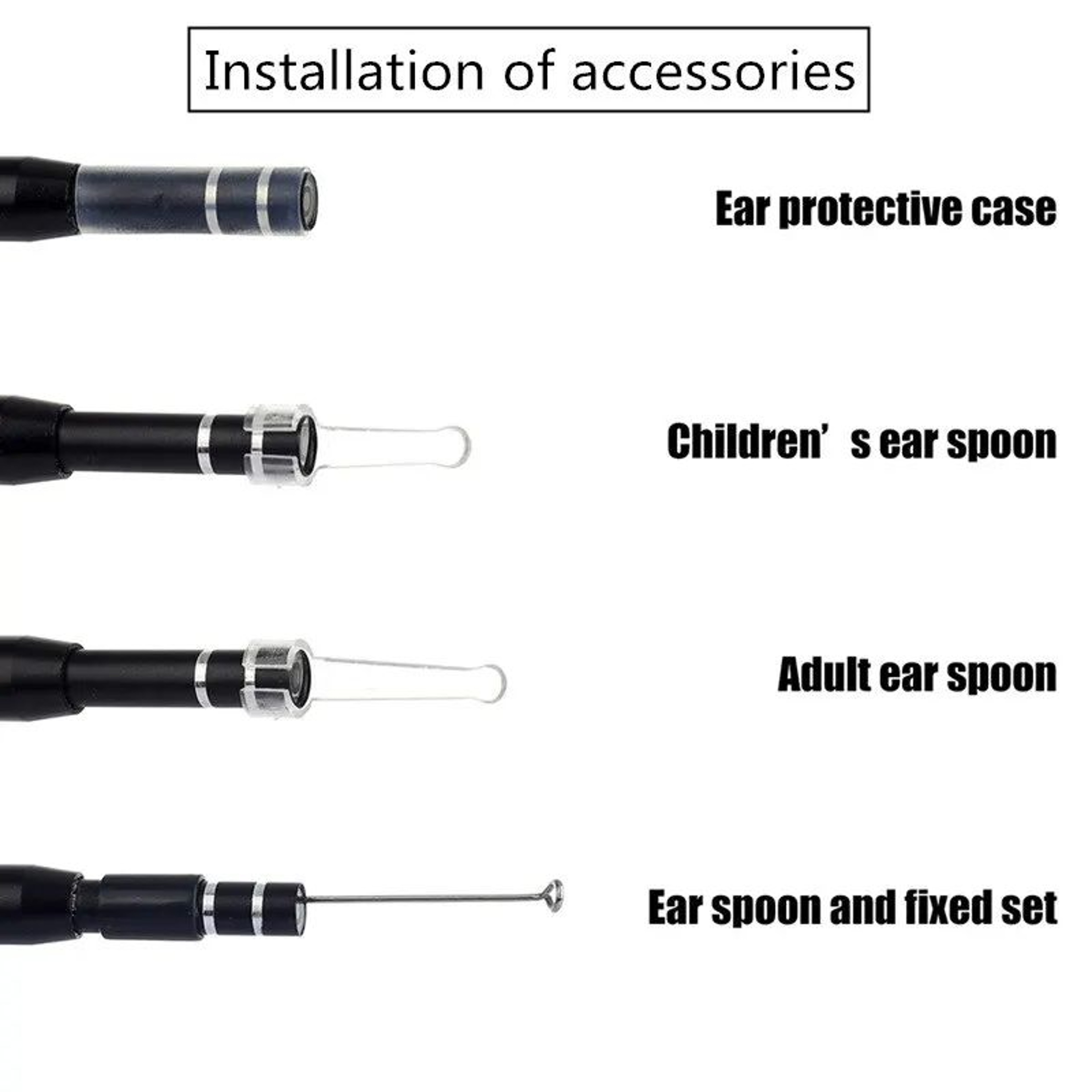 USB HD Earwax Removal Camera Tool  Intelligent Visual Ear Cleaner Endoscope Spoon With LED Otoscope 1