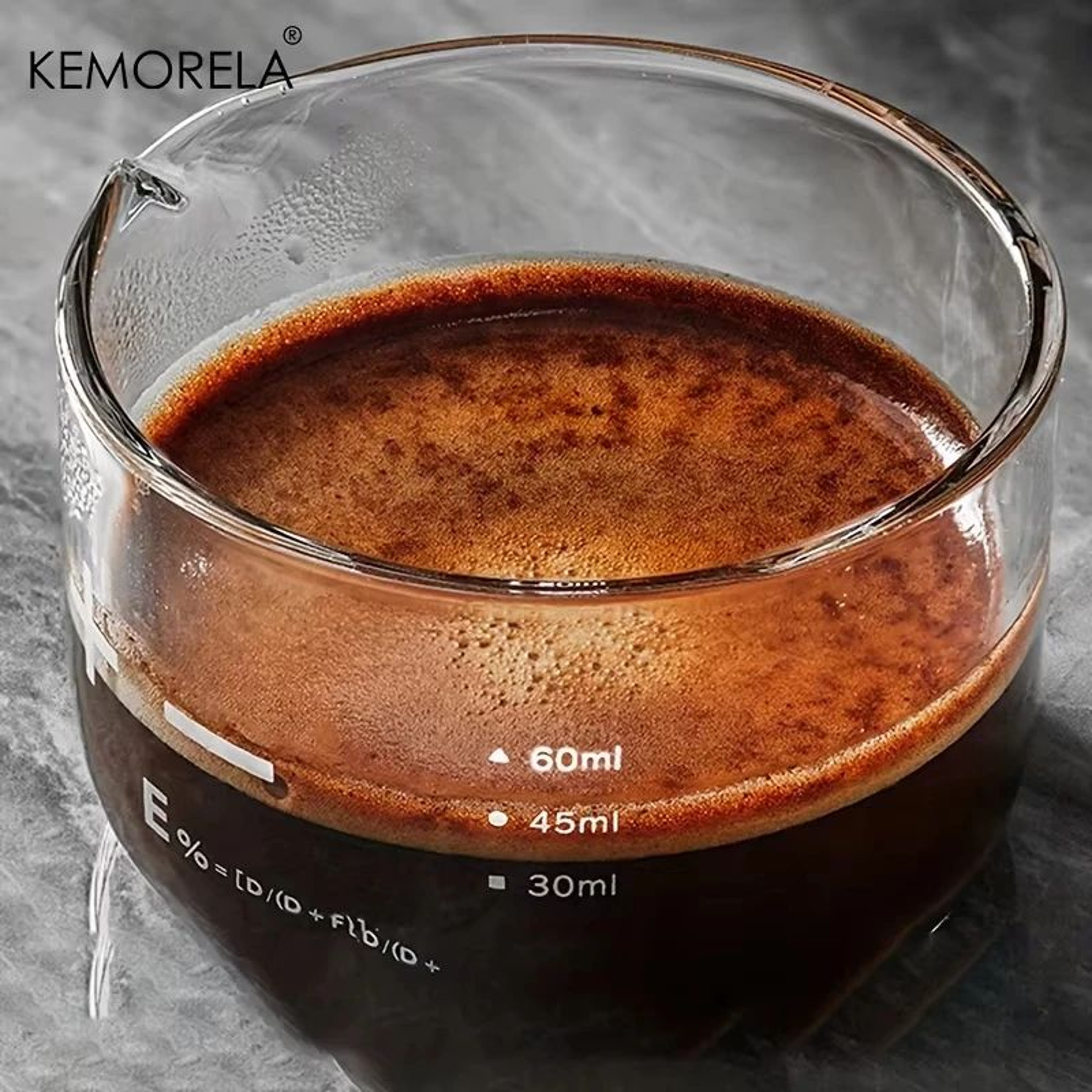 KEMORELA Espresso Shot Glasses With Clear Scale Measuring Cup Heavy Glass Coffee Cups For Home Bari 2