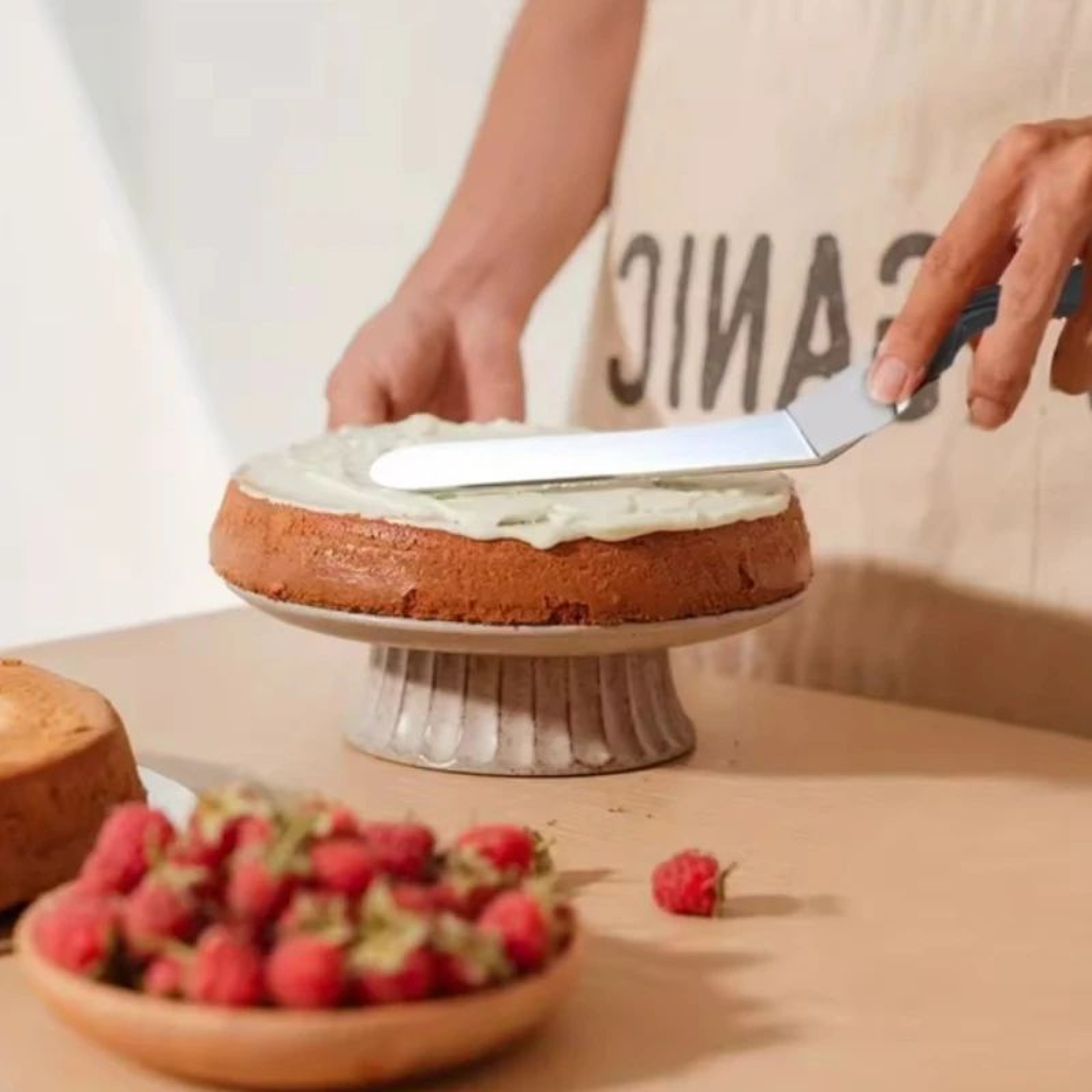 Professional Angled Icing Spatula Set With Offset Stainless Steel Blades Cake Decorating Palette Kn