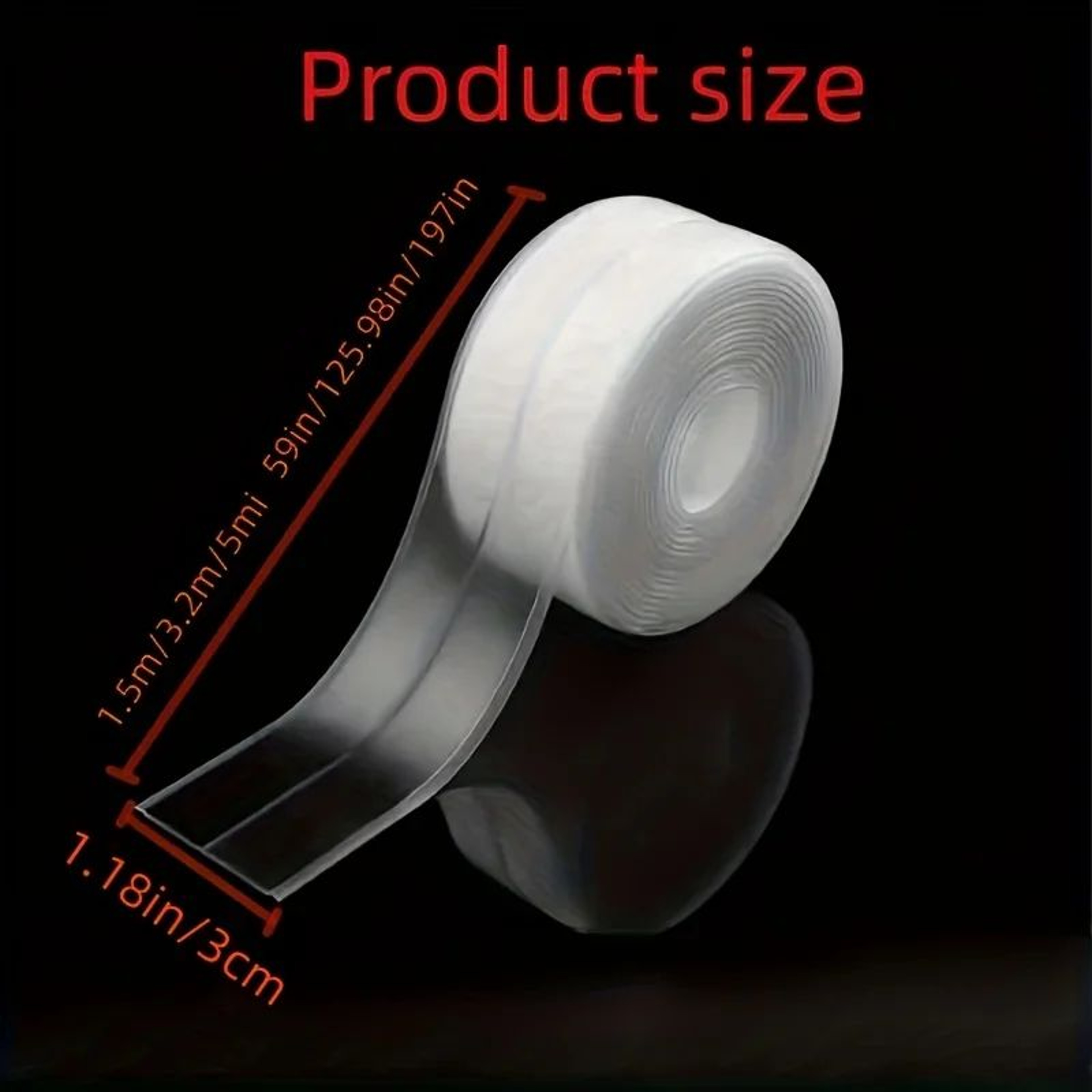 Transparent Waterproof Adhesive Sealing Tape Strip For Kitchen Bathroom Sink Joints Caulk Repair Se 5