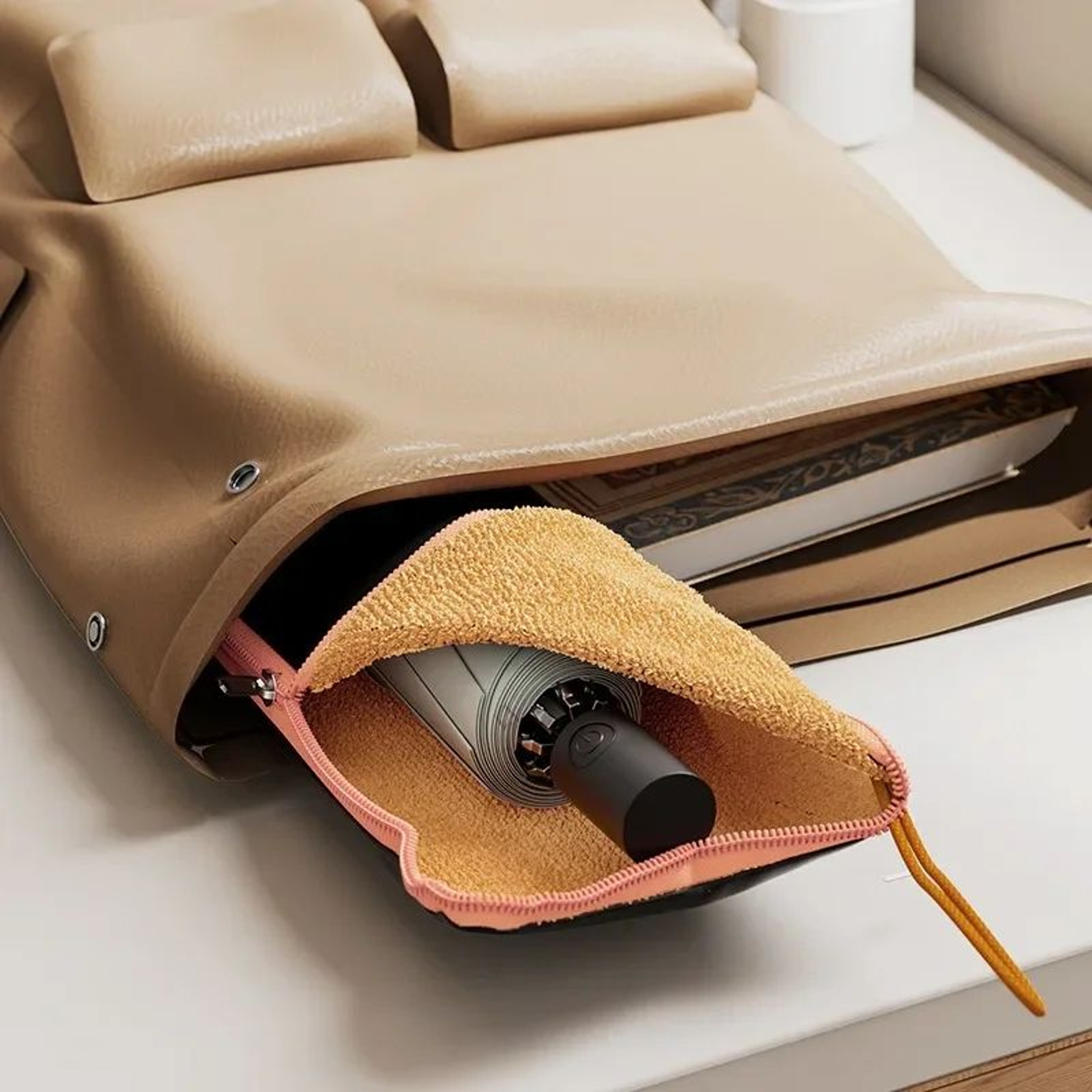 Portable WaterAbsorbing Umbrella Bag Leakproof Canvas Rainproof Umbrella Sleeve Cover For Wet Umbre 1