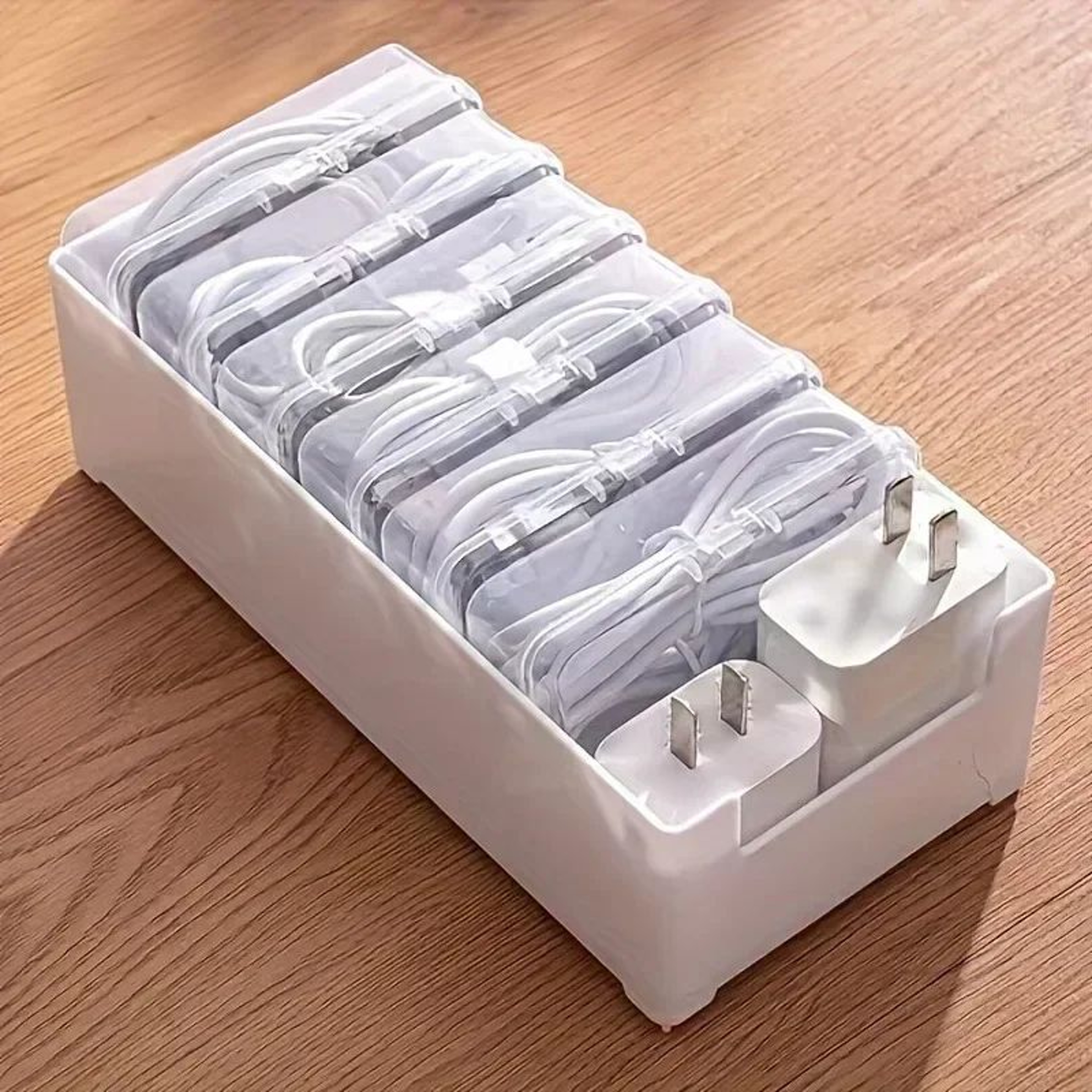 Durable Cable Organizer Storage Box Set For Charging Cords  Power Strips  Office Desk Wire Manageme 3