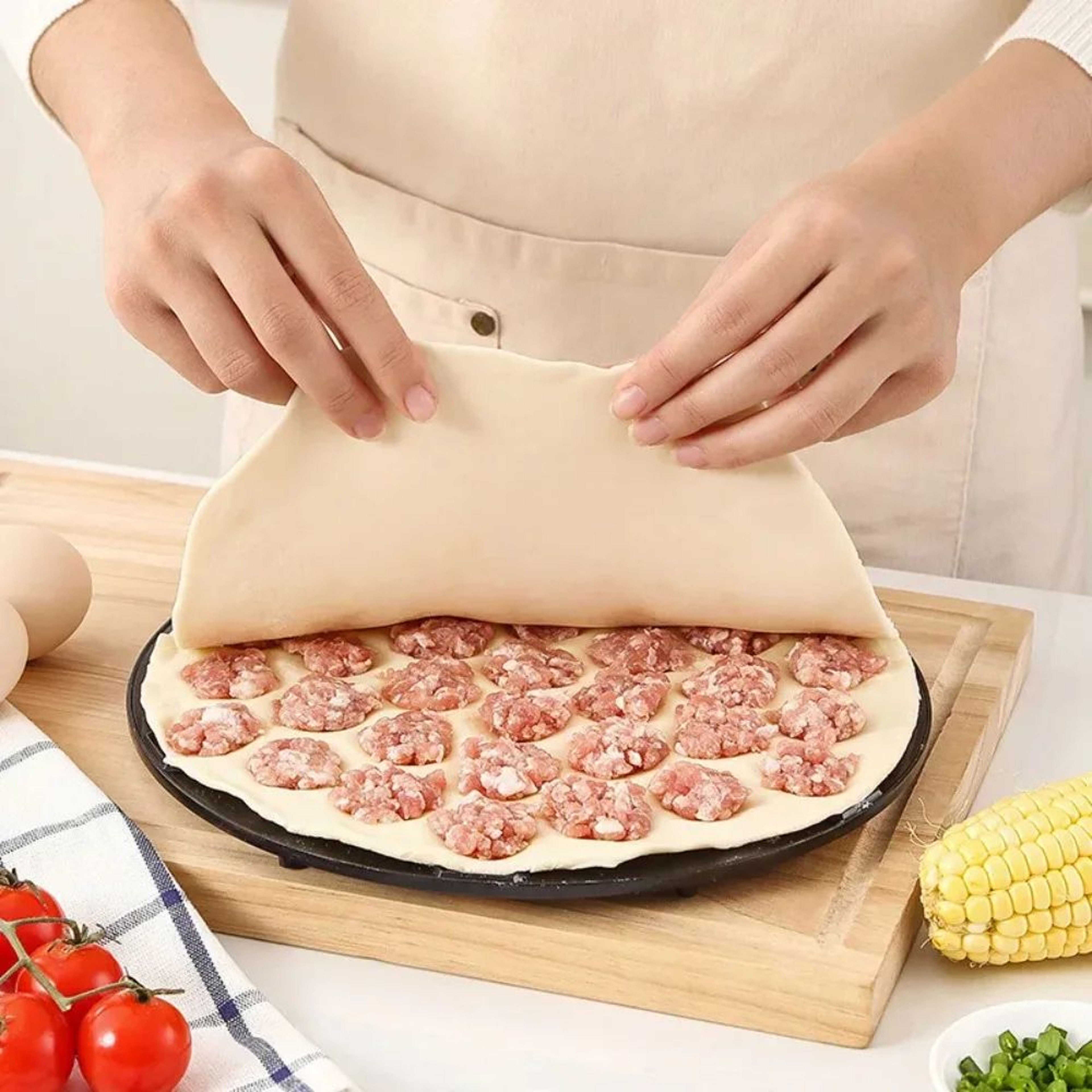 37Hole Aluminum Alloy Dumpling Maker Mold  Easy Home Dumpling  Ravioli Press Tool For Fast Kitchen  1