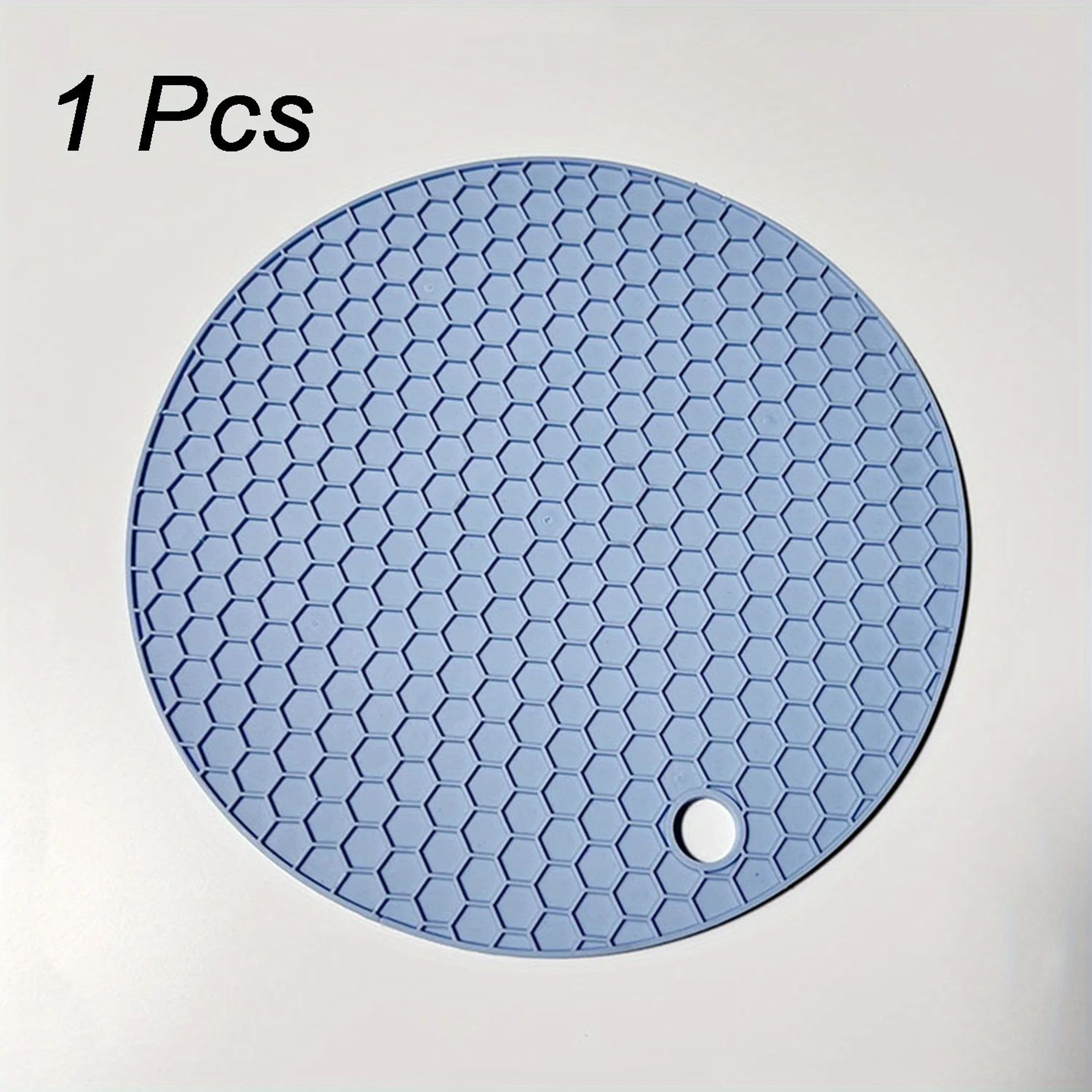 Round Silicone Table Mat Coaster  AntiSlip Heat Resistant Pot Holder  Coffee Cup Trivet For Kitchen 6