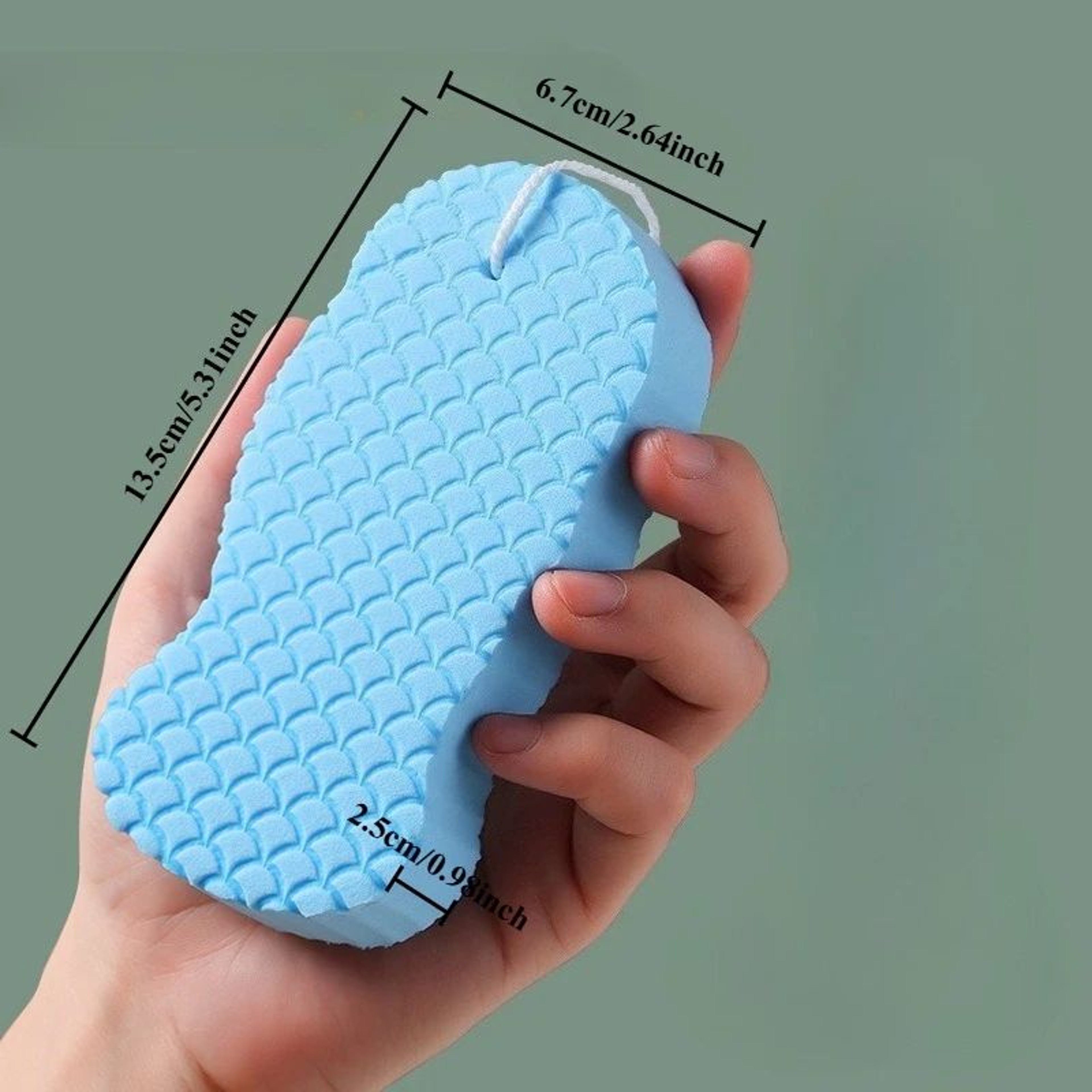 Soft Sponge Body Scrubber Exfoliating Shower Brush  Gentle Skin Cleansing Bath Sponge For Smooth Bo 6