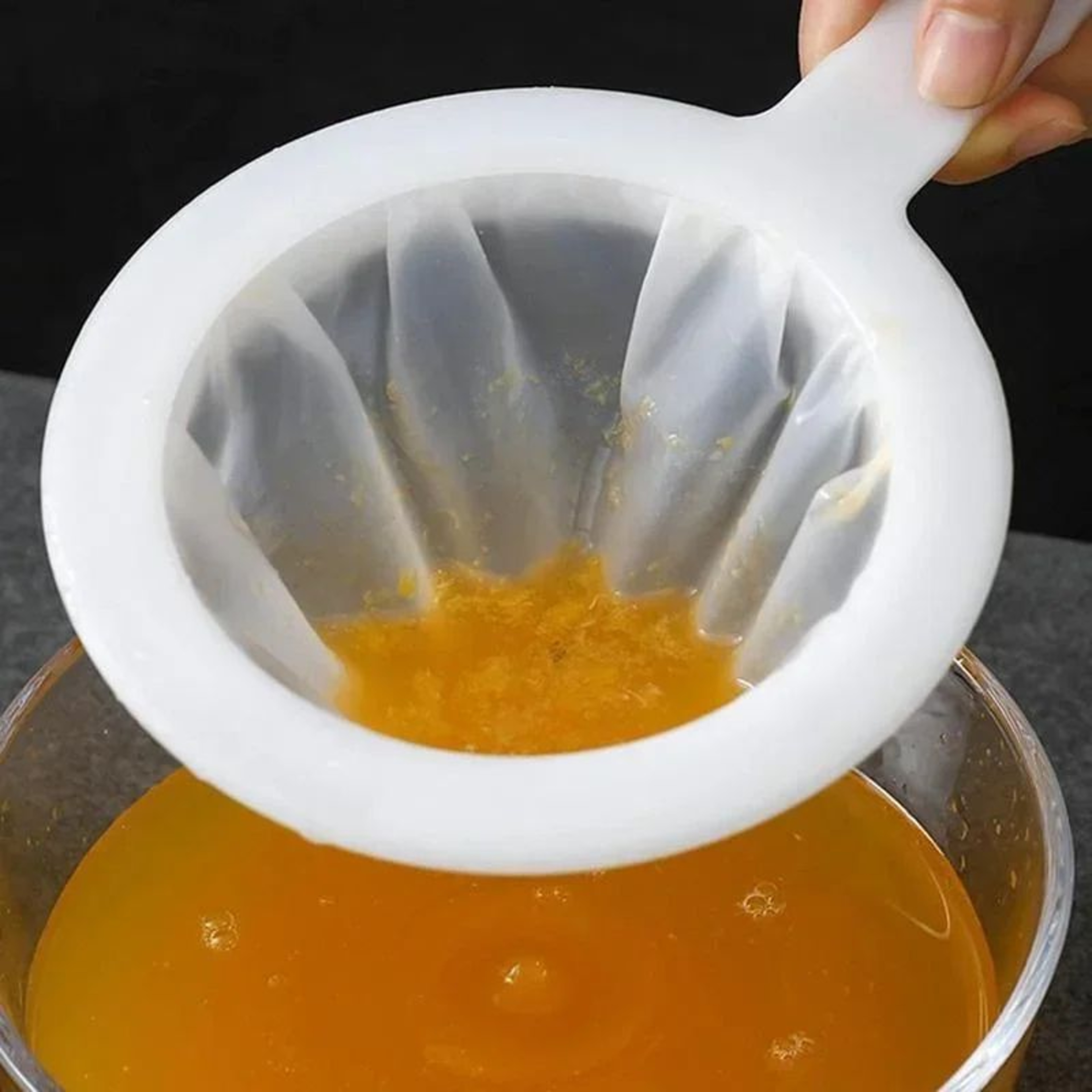 UltraFine Nylon Mesh Strainer With Handle  Plastic Fine Sieve Filter For Soy Milk Coffee Juice  Yog 2