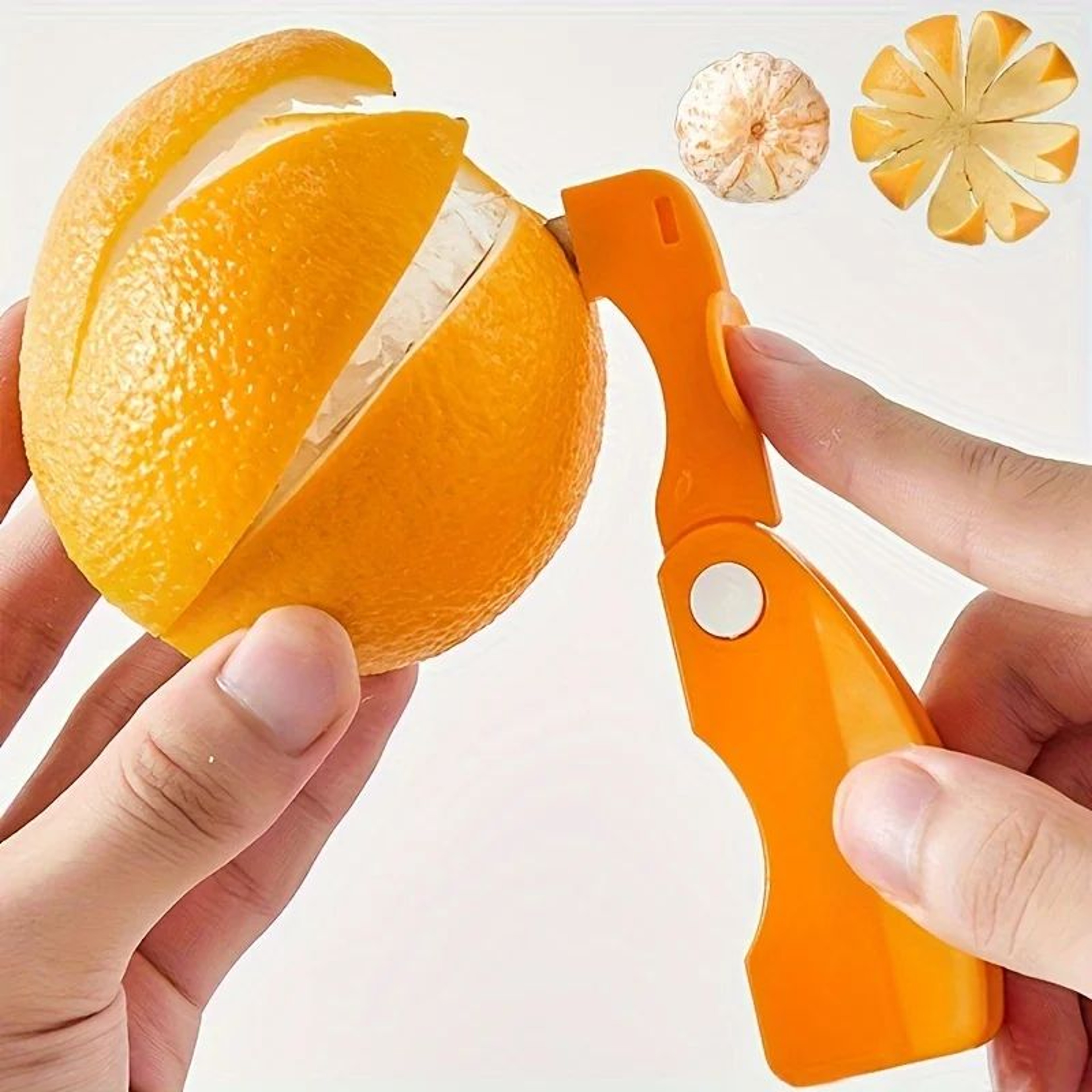 Multifunction Orange Peeler Tool Citrus Stripper And Cutter For Grapefruit Lemon Orange Easy Peelin 3