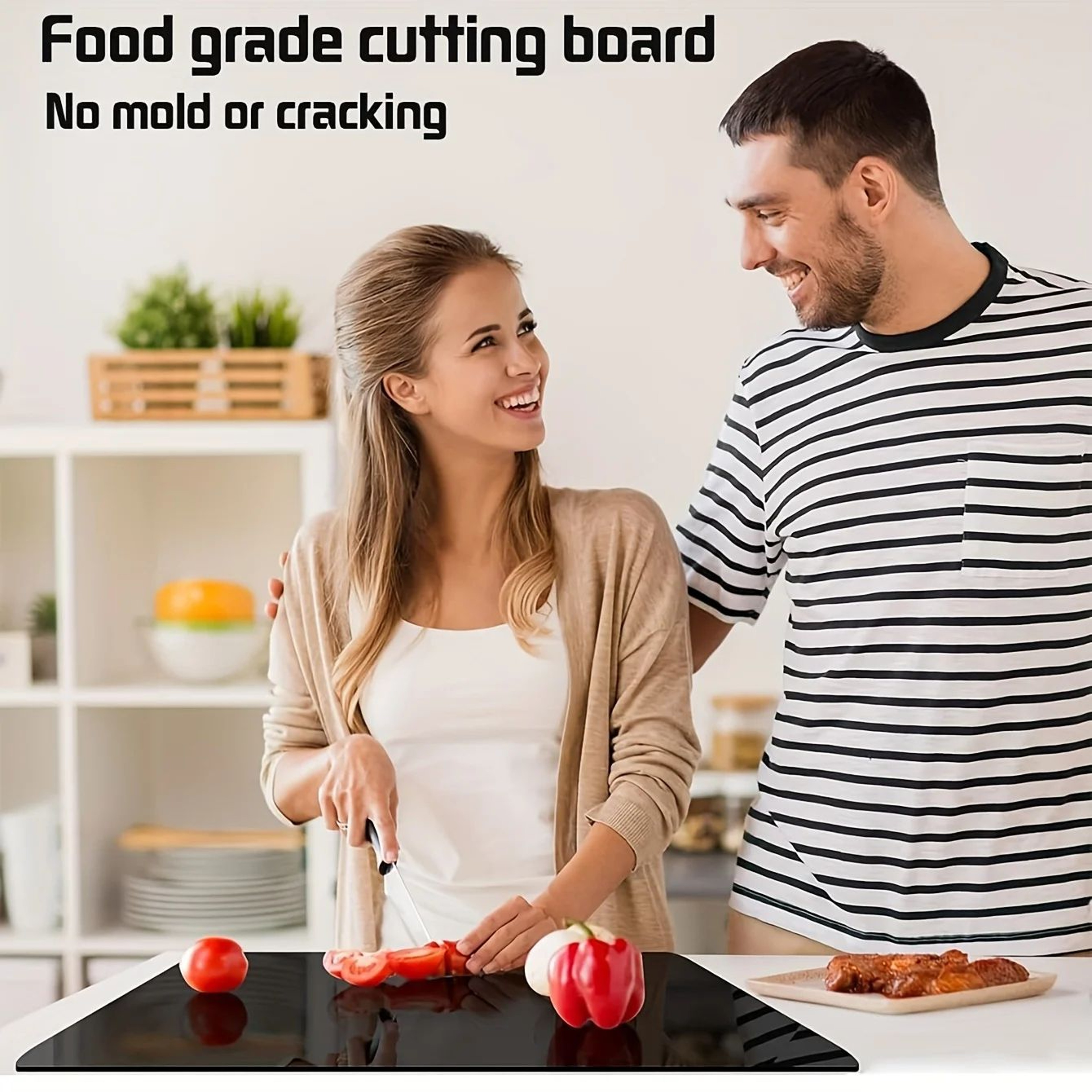 Acrylic Cutting Board With Raised Edge Non Slip Mats Transparent Countertop Protector For Fruit Veg 5