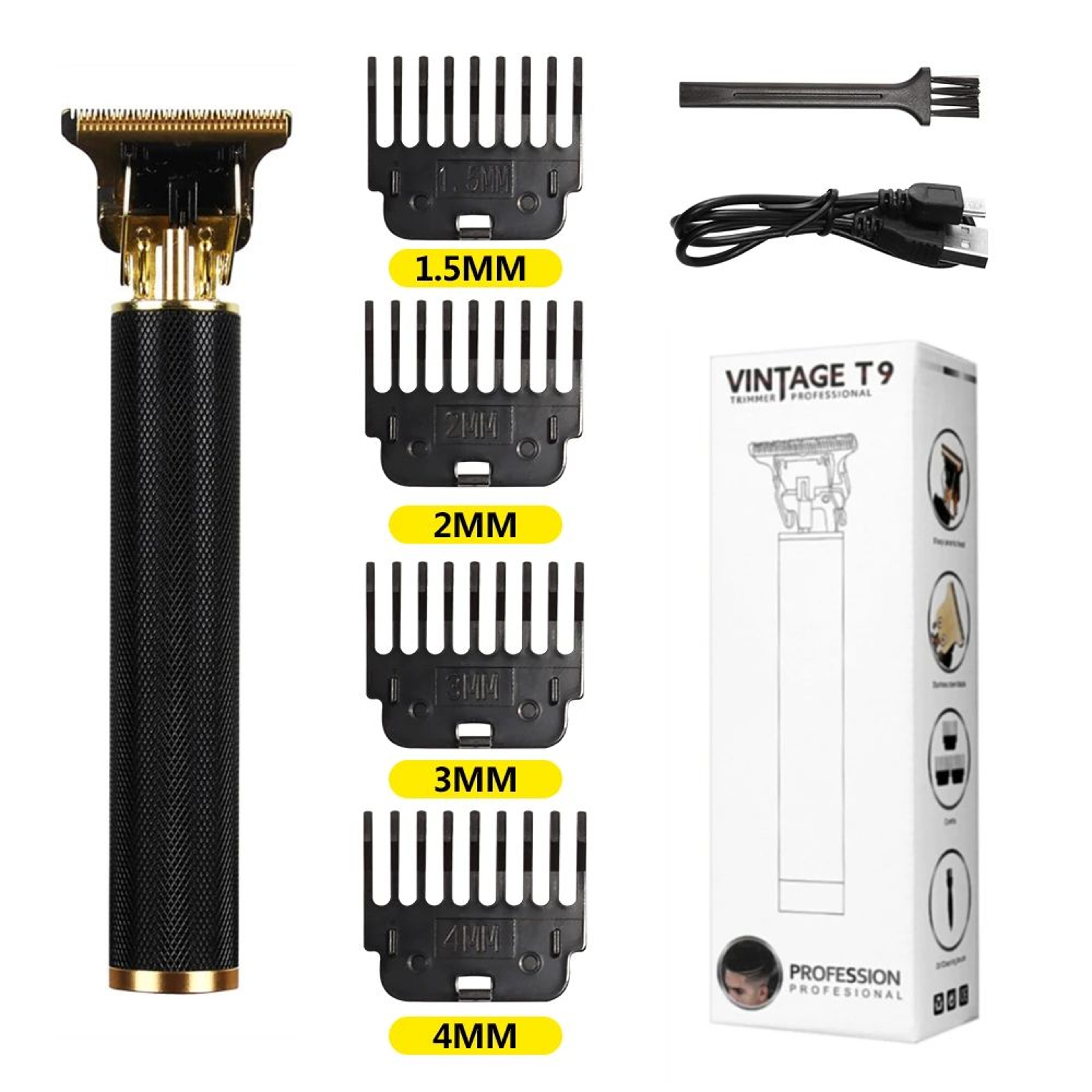 T9 LCD Hair Trimmer For Men Precision Beard And Body Clipper Wet Dry Waterproof Blades 90 Minute Ru 20