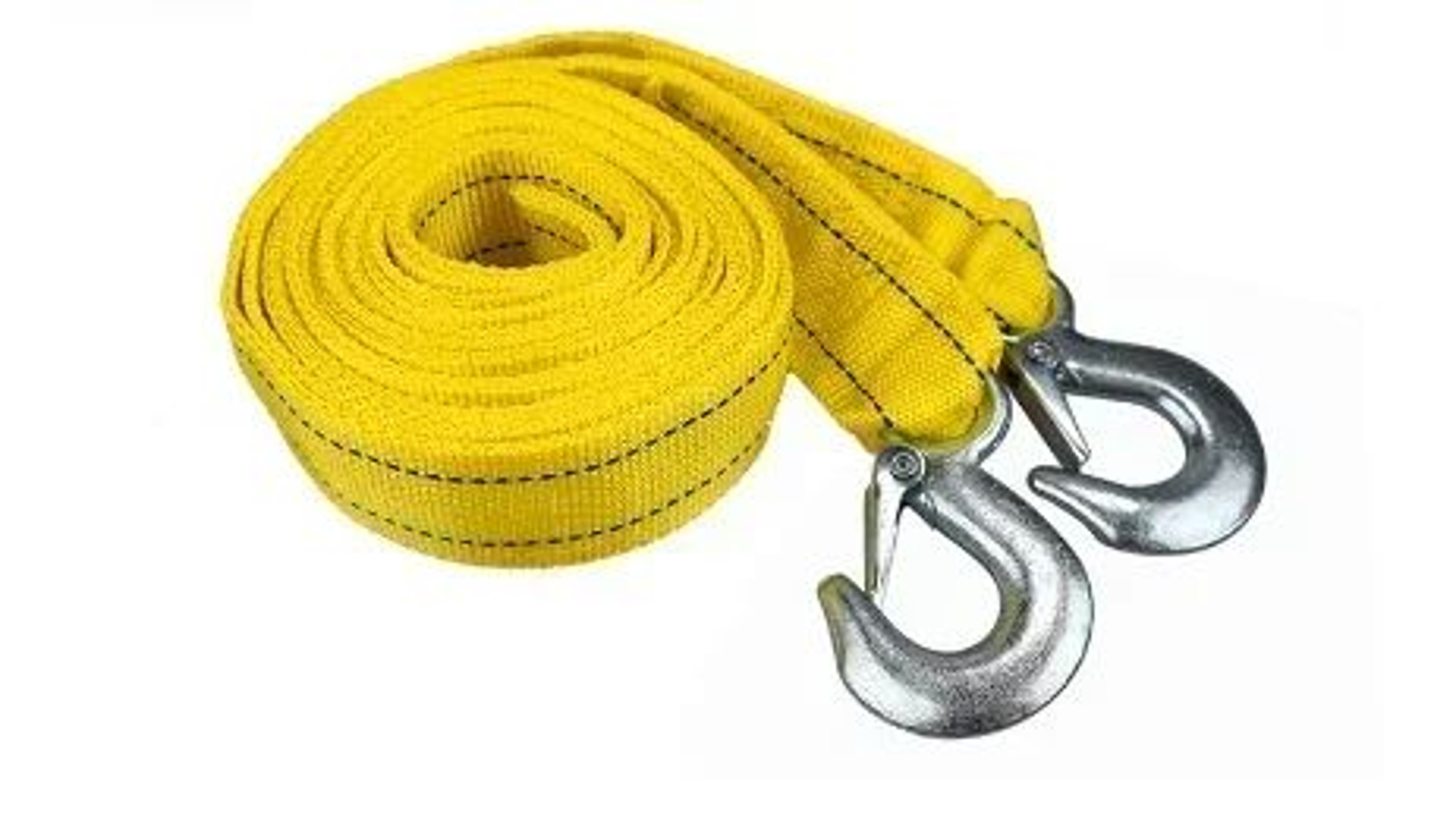 Heavy Duty Car Tow Rope Towing Strap With Safety Hooks Road Recovery Emergency Car Accessory 2