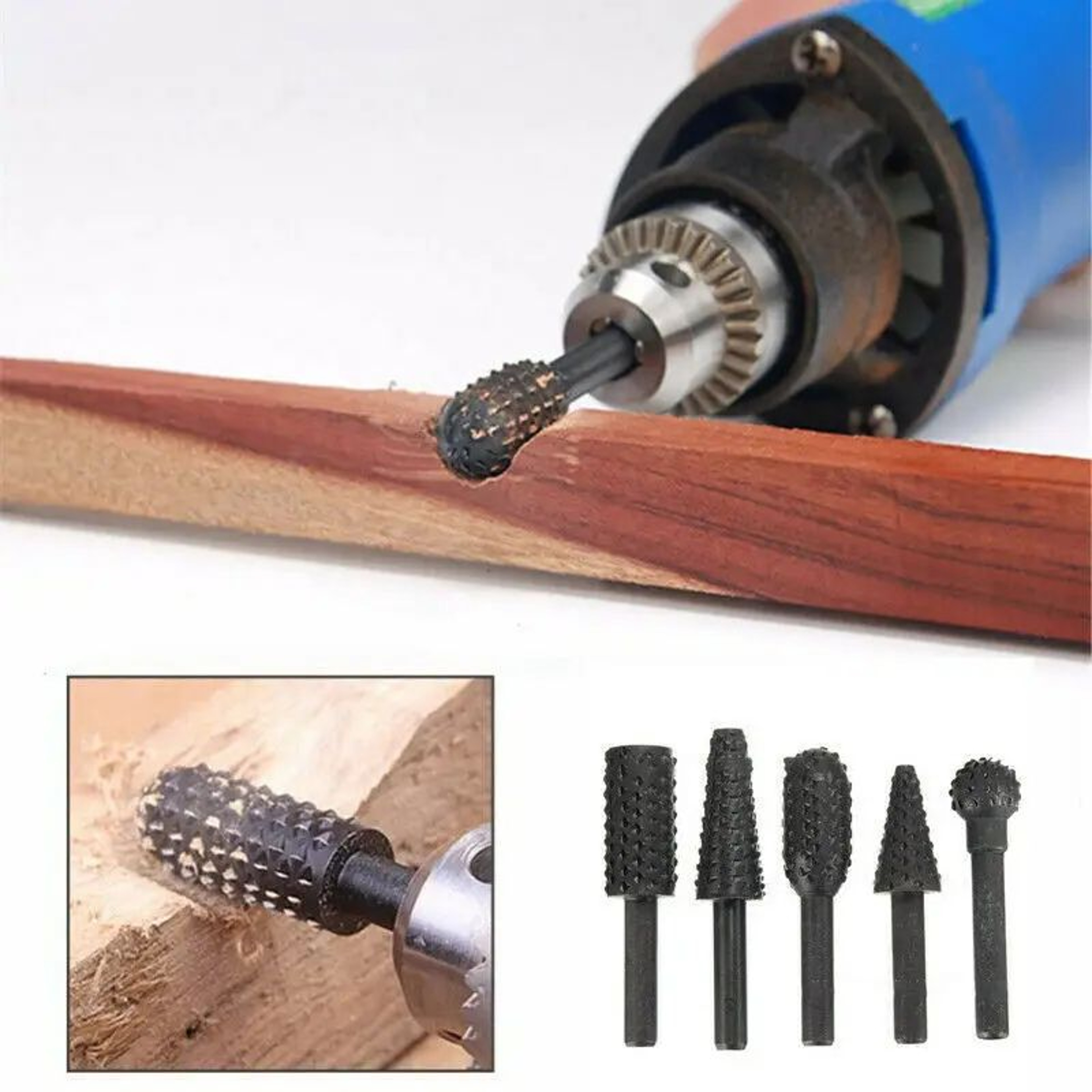 14 Inch Titanium Drill Bit Set 5 Piece High Carbon Steel Wood Metal Plastic Cutting Tools For DIY 4