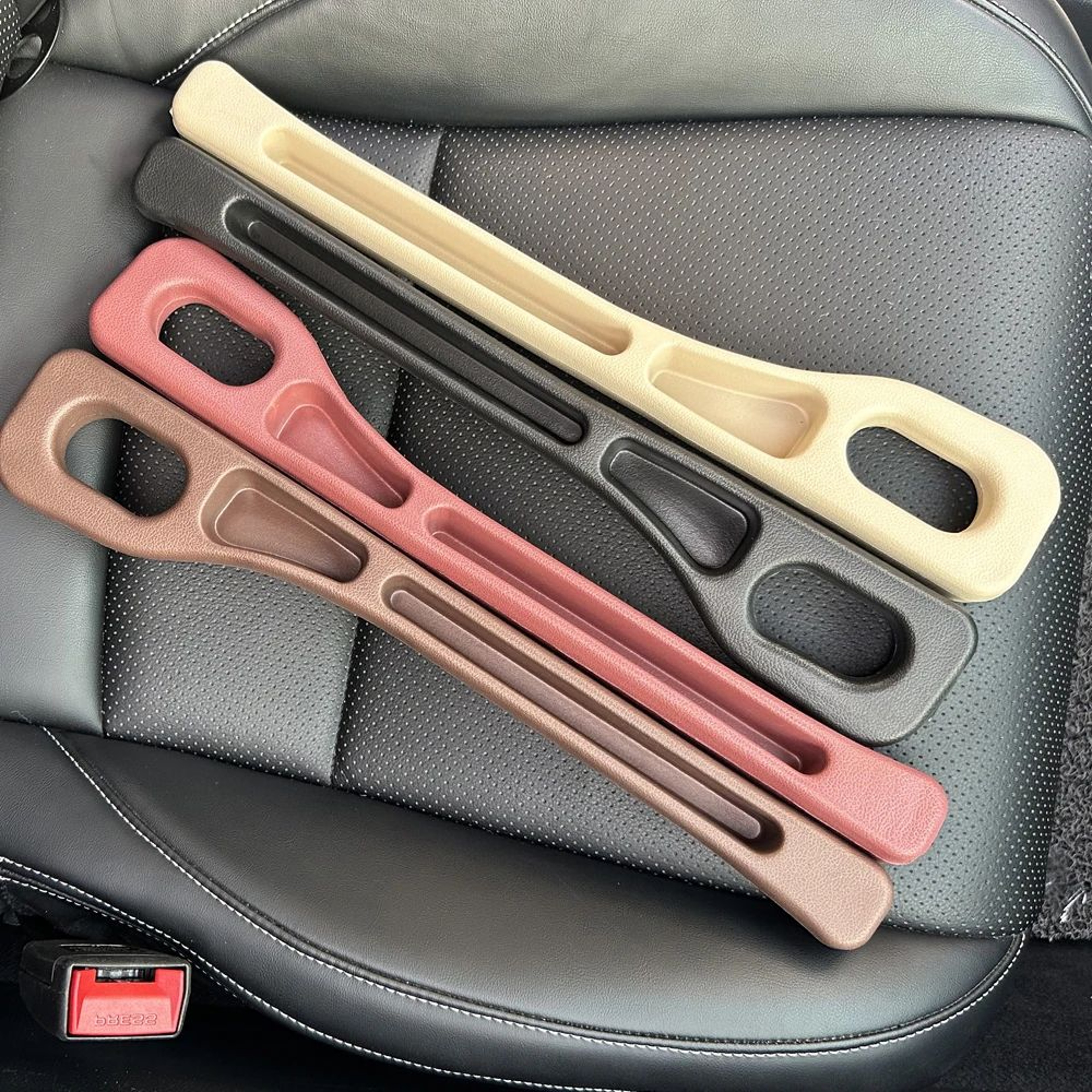 Car Seat Gap Filler Organizer Storage Box For Seat Crevice Console Side Pocket Holder Interior Auto 2