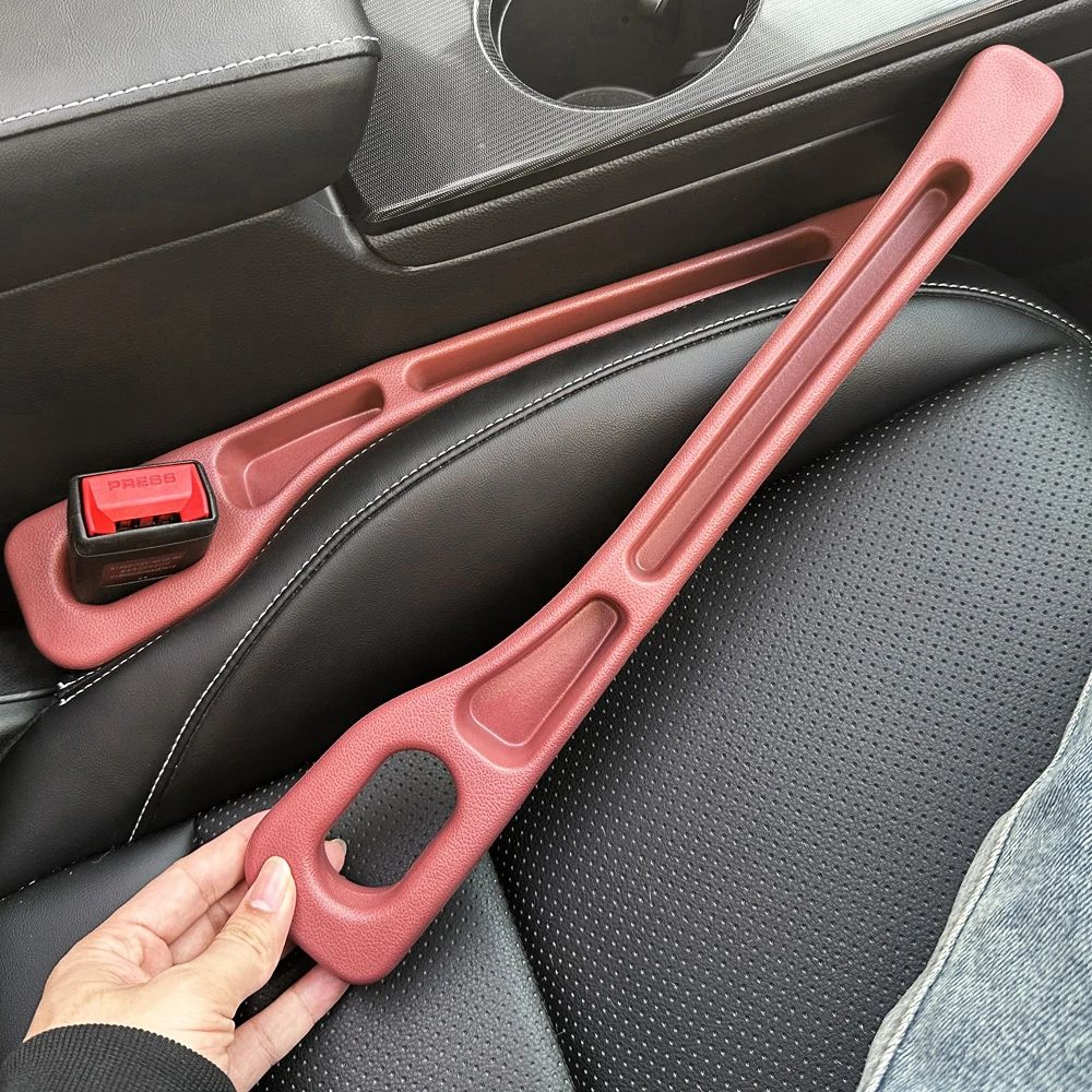 Car Seat Gap Filler Organizer Storage Box For Seat Crevice Console Side Pocket Holder Interior Auto 9