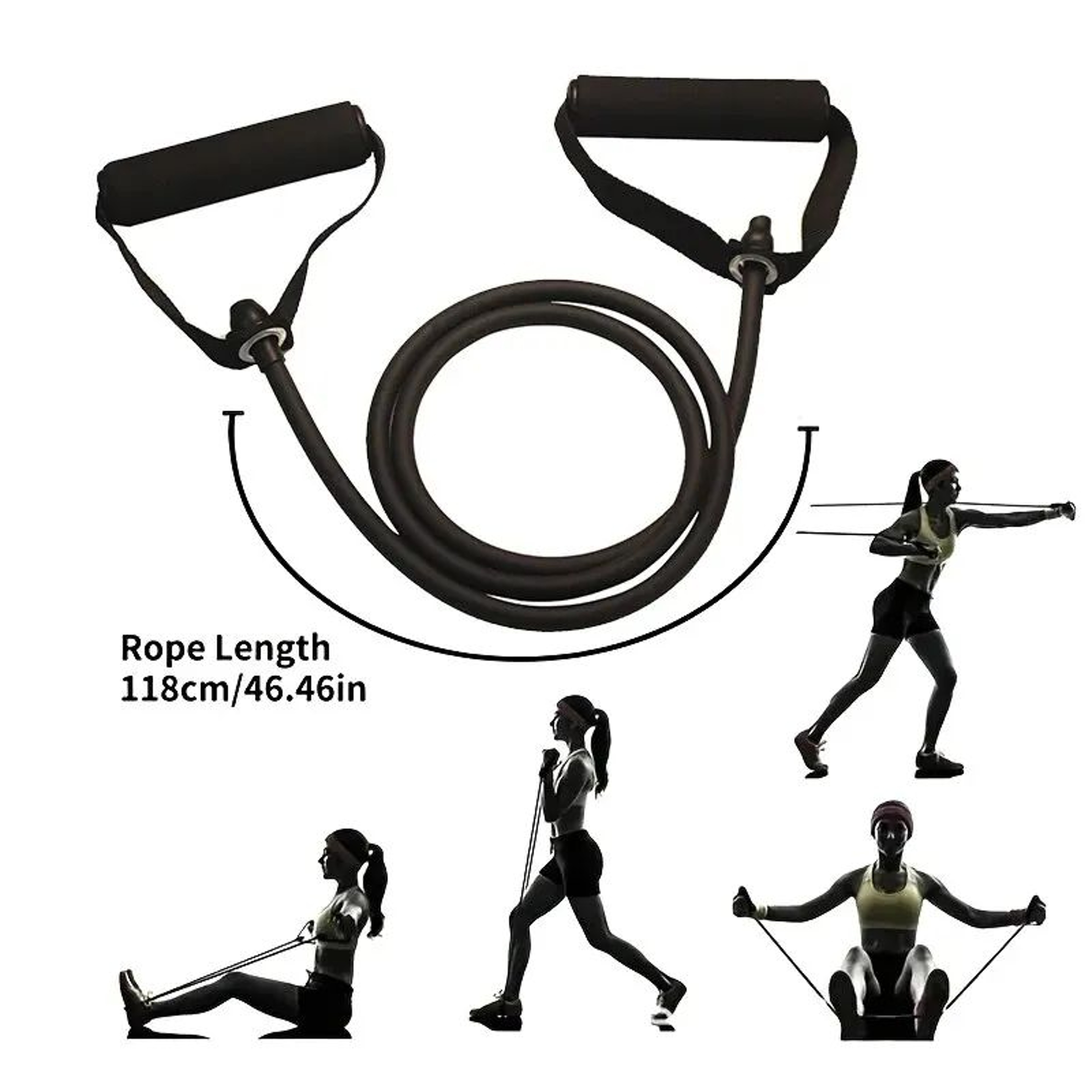 Resistance Bands With Handles For Home Workouts Strength Training Exercise Bands For Men And Women 5