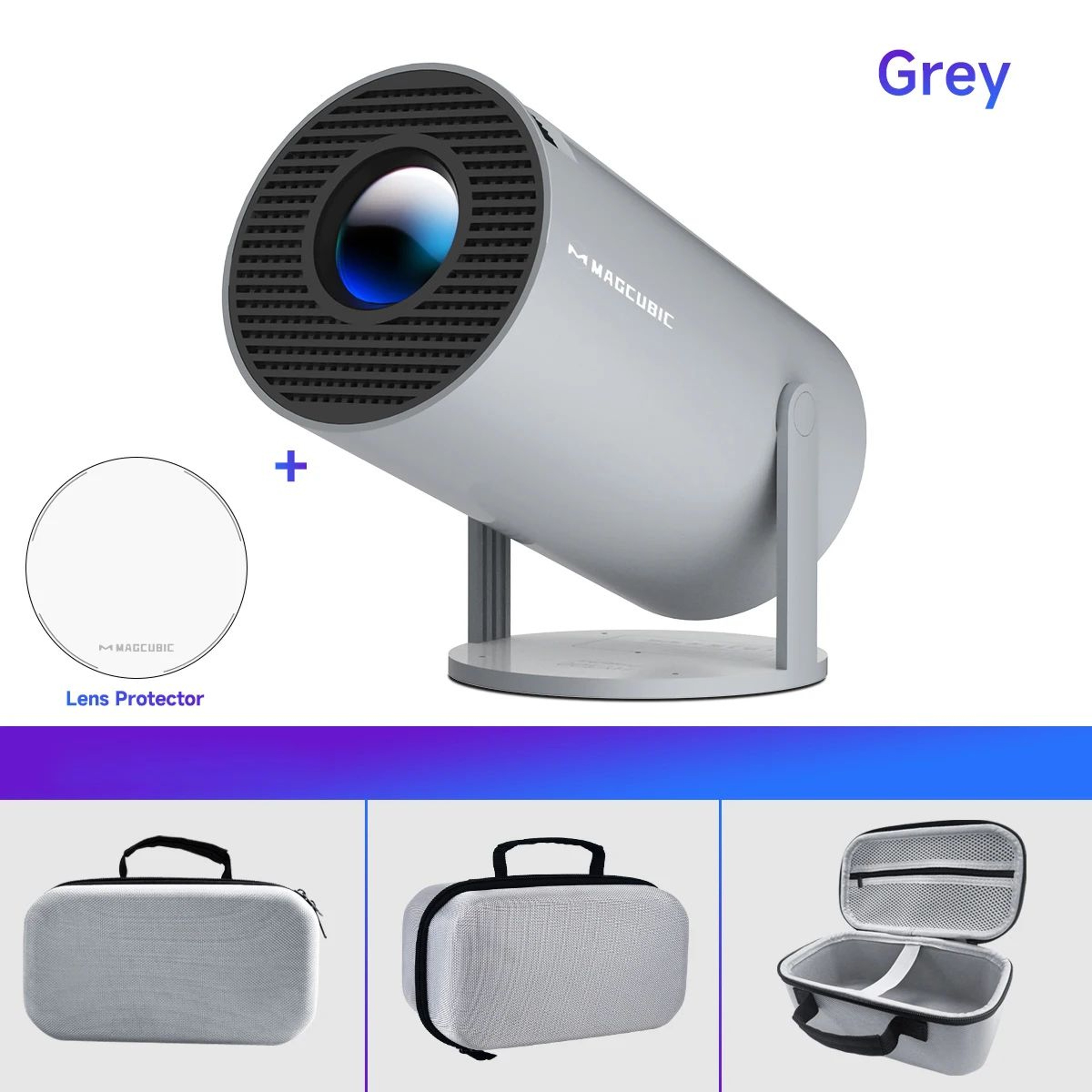 Magcubic HY300 Pro Android 14 Smart Projector 290 ANSI Dual WiFi 6 BT 54 1080P Support Home  Outdoo 11
