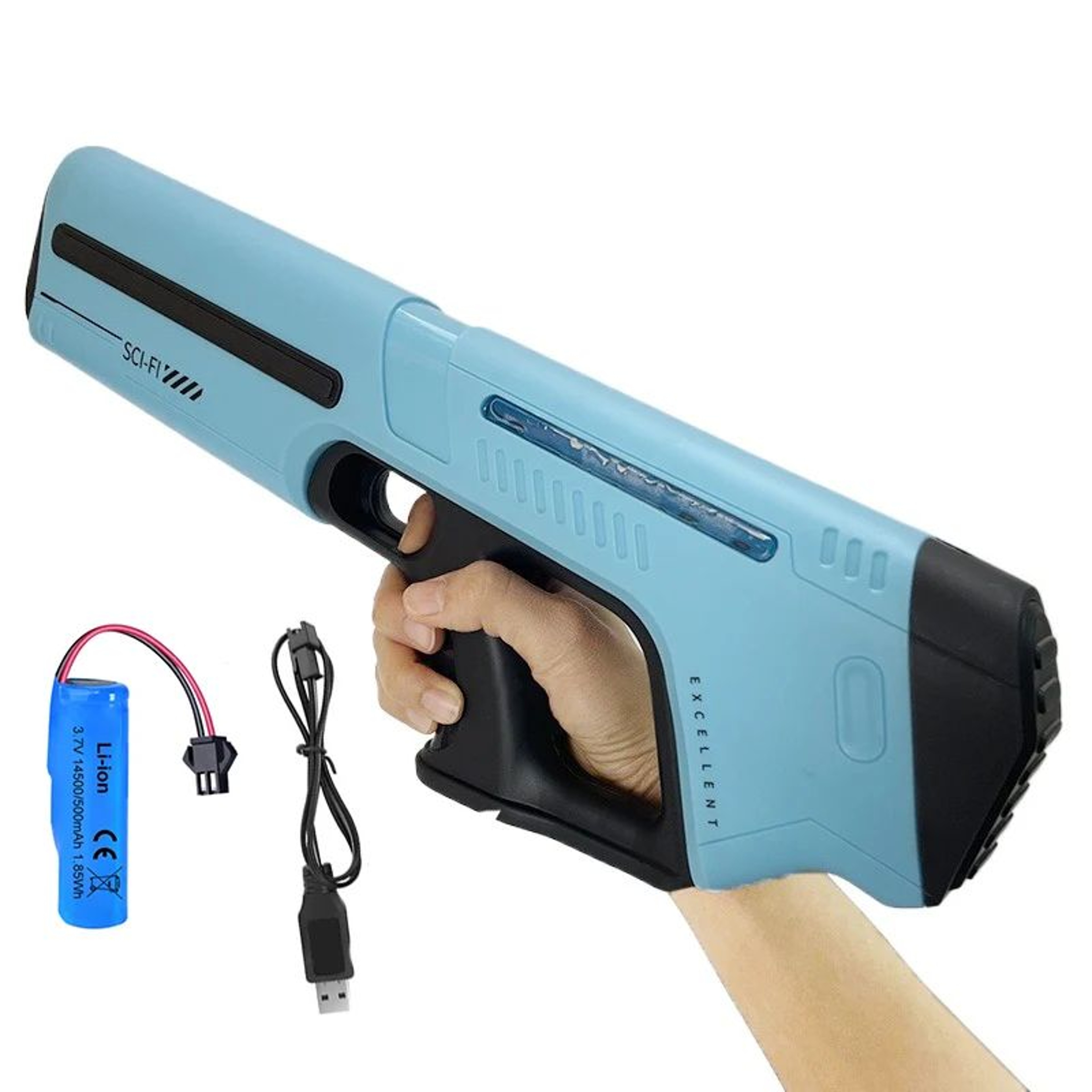 Electric Water Gun Automatic Water Blaster With Powerful Squirt  SelfSuction Summer Outdoor Beach T 7