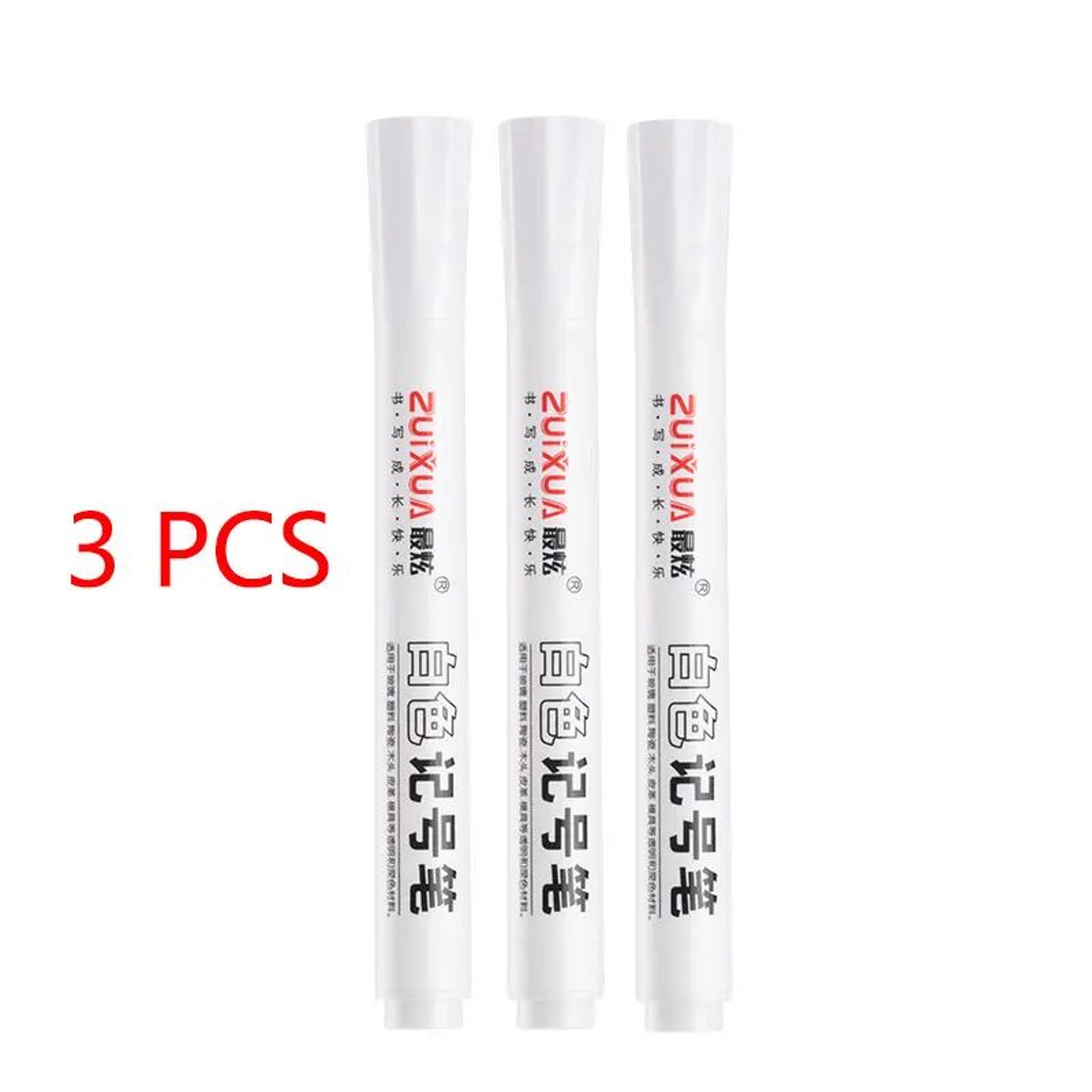 White Marker Pens Set Waterproof OilBased Gel Pens For DIY Graffiti Sketching  Writing Fine Brush T 8