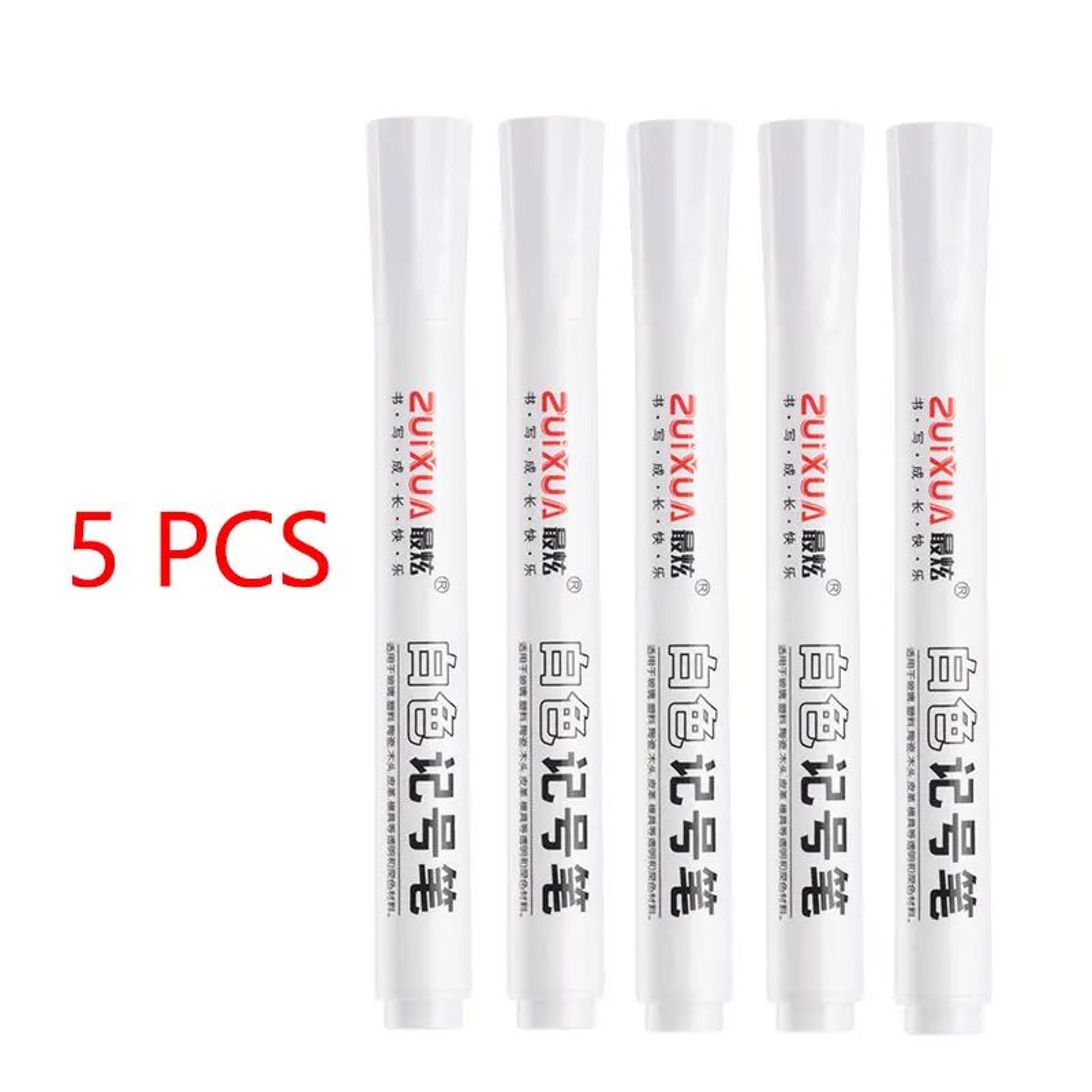 White Marker Pens Set Waterproof OilBased Gel Pens For DIY Graffiti Sketching  Writing Fine Brush T 9