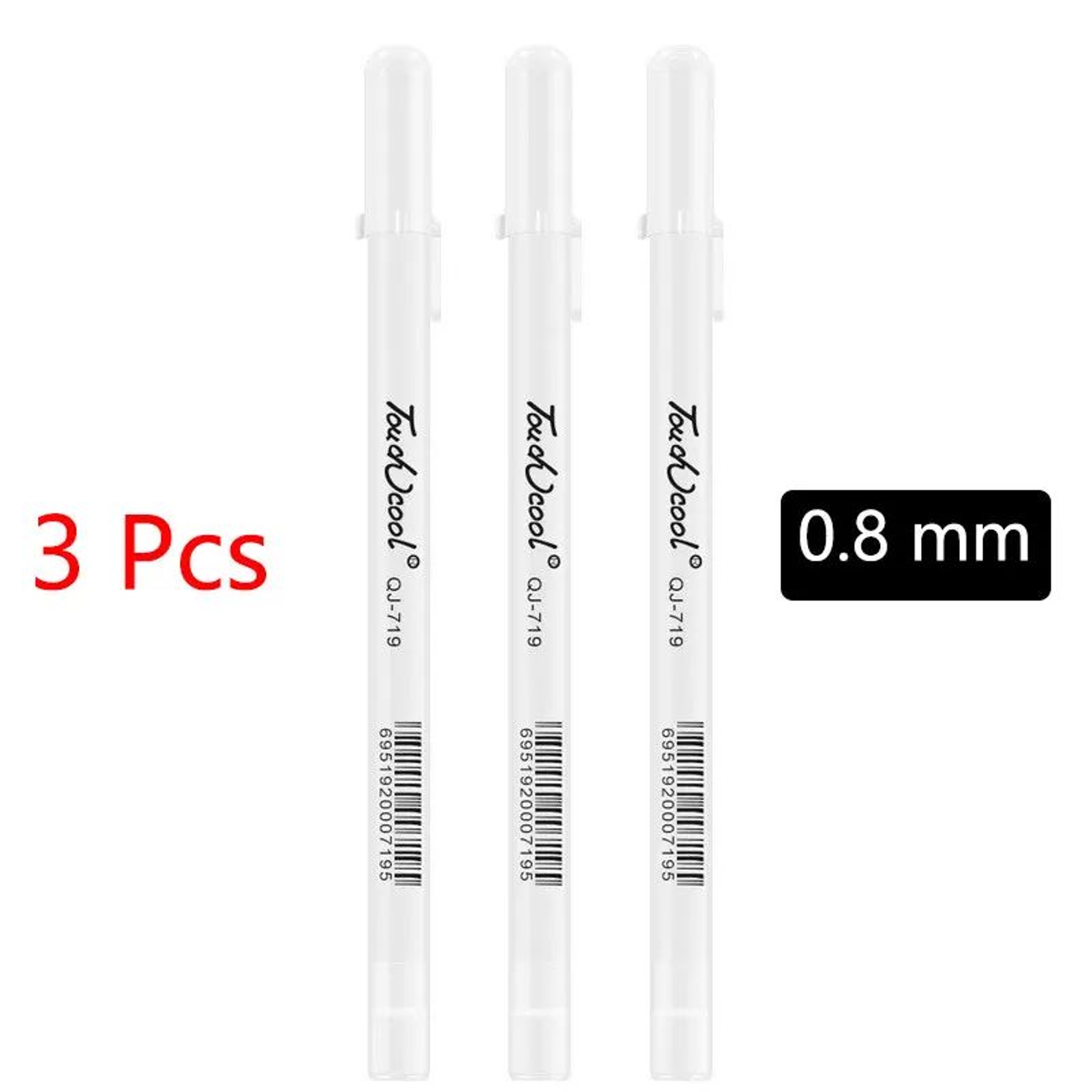 White Marker Pens Set Waterproof OilBased Gel Pens For DIY Graffiti Sketching  Writing Fine Brush T 13