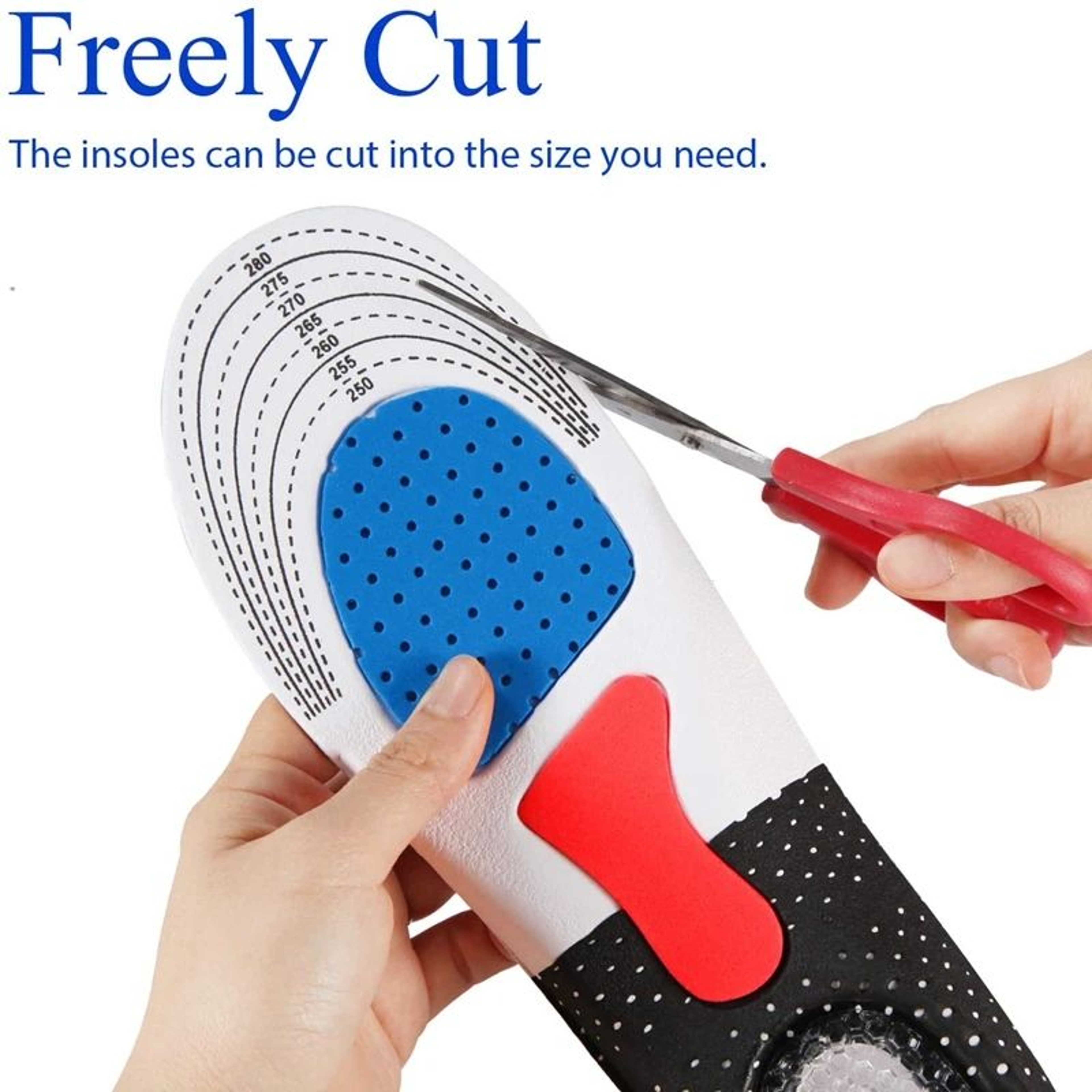Orthopedic Insoles For Men  Women Memory Foam Gel Inserts With Silicone Arch Support Sport Running  3