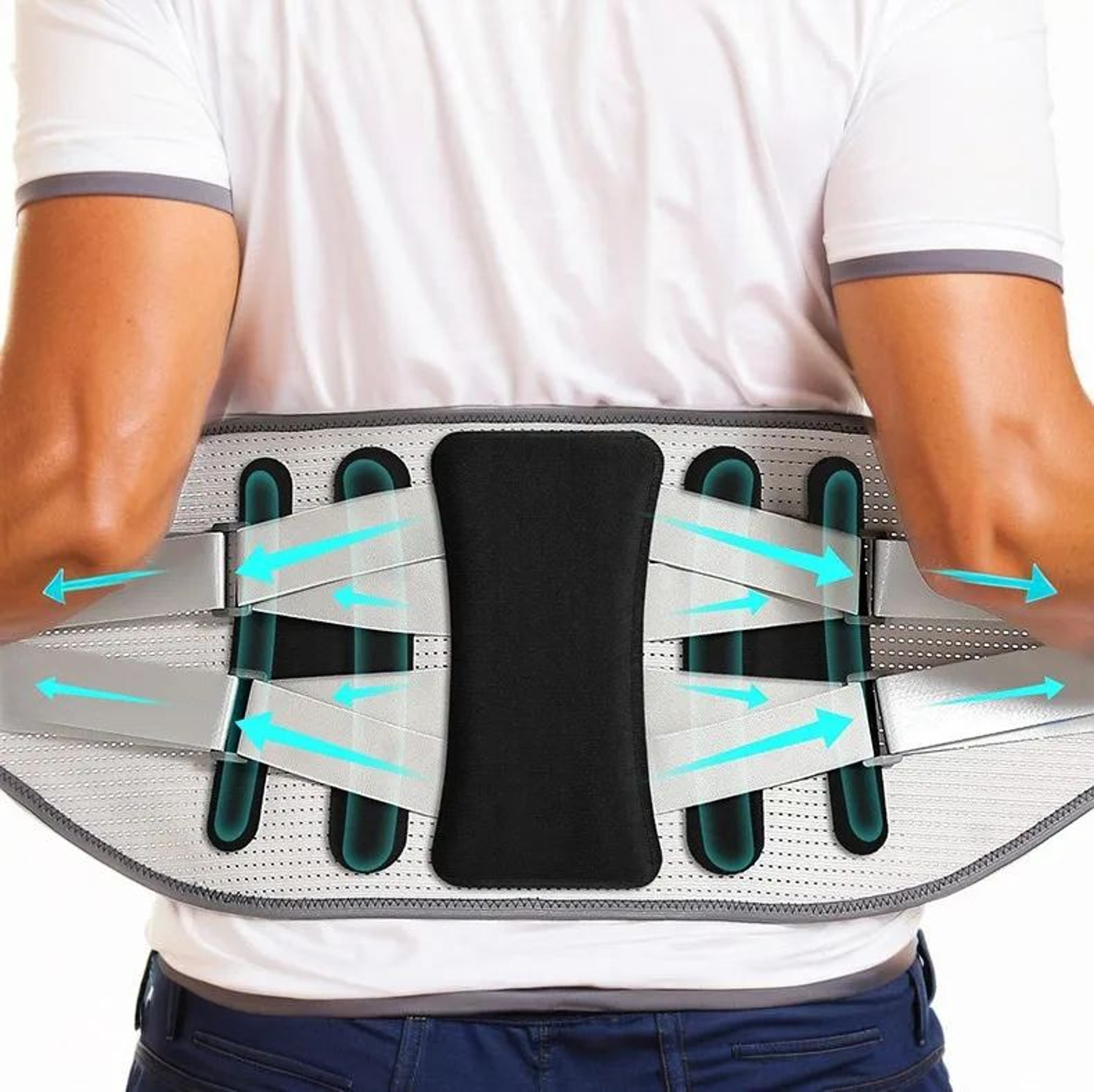 Back Brace For Lower Back Pain Relief With Support Plate Breathable Lumbar Support Belt For Men  Wo 0