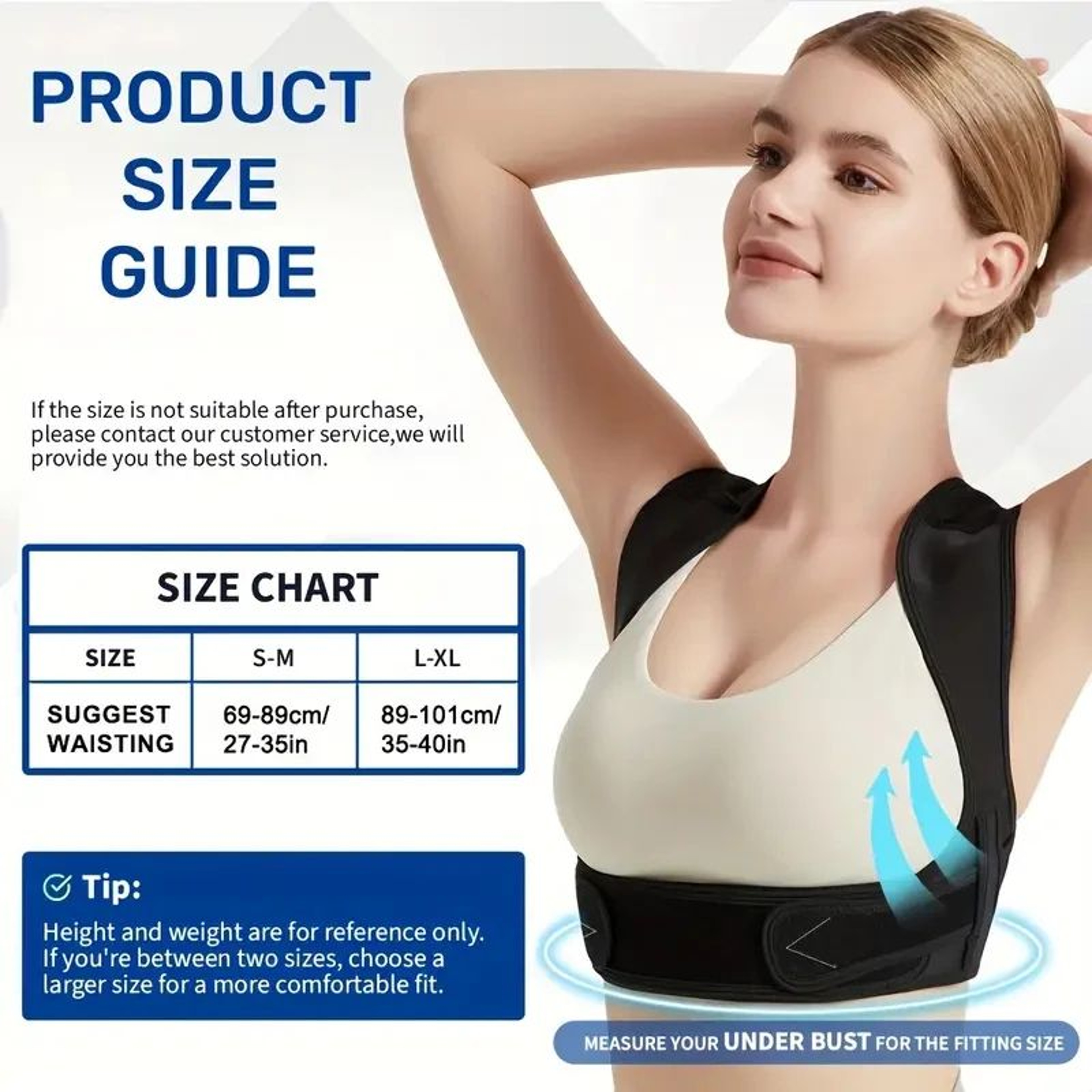 Ergonomic Back Posture Corrector Belt Brace For Men  Women Shoulder Support Sitting  Standing 4