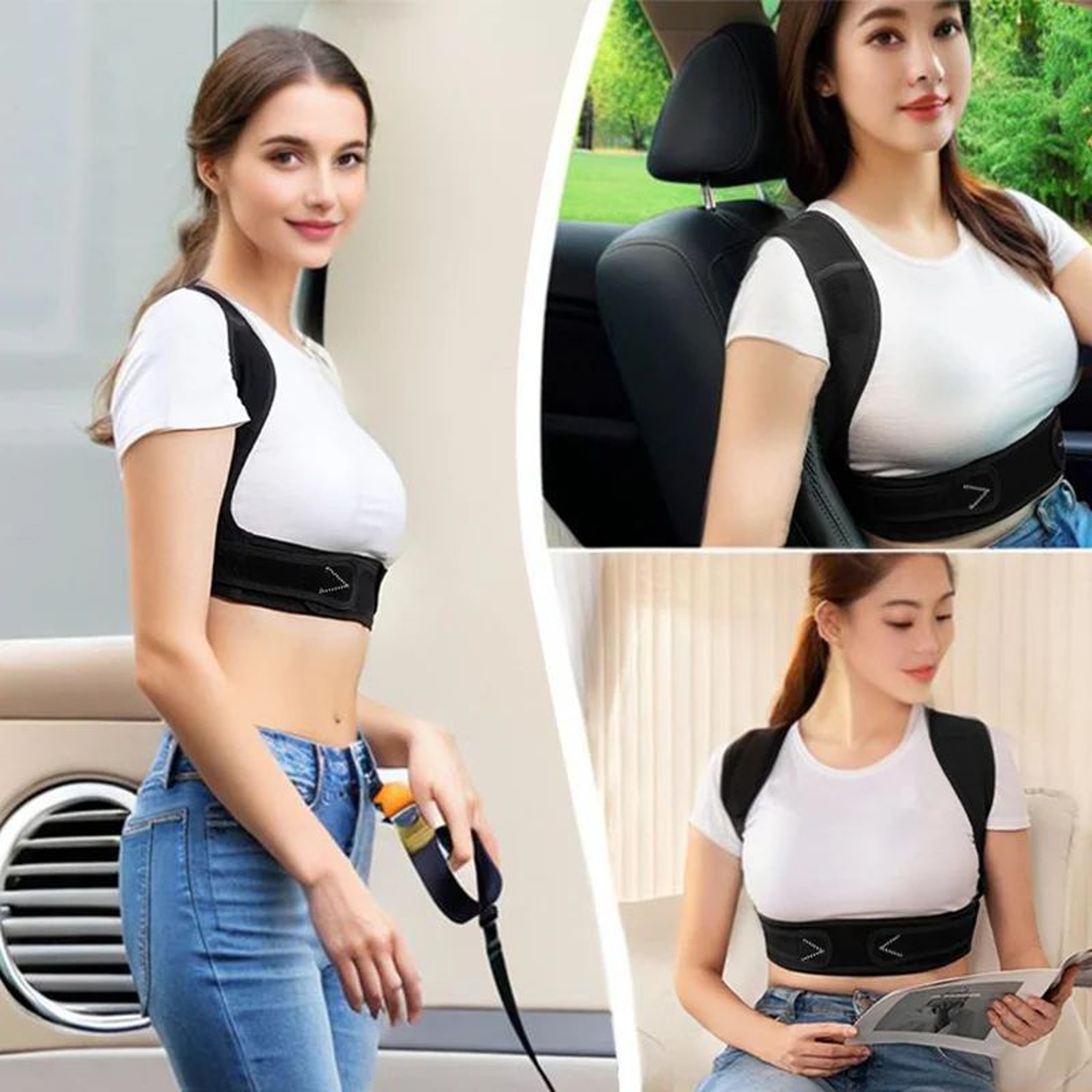 Ergonomic Back Posture Corrector Belt Brace For Men  Women Shoulder Support Sitting  Standing 5