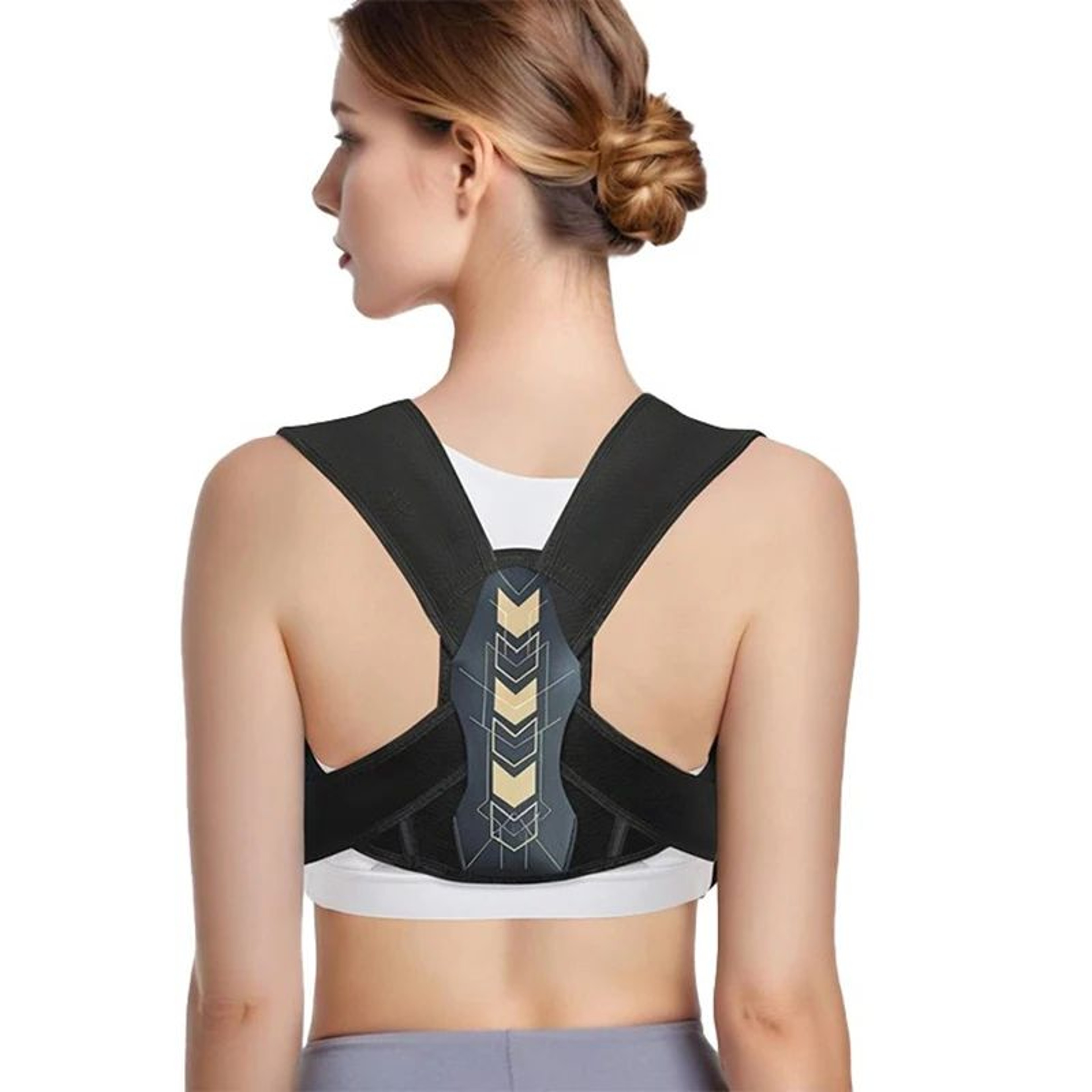 Ergonomic Back Posture Corrector Belt Brace For Men  Women Shoulder Support Sitting  Standing 6