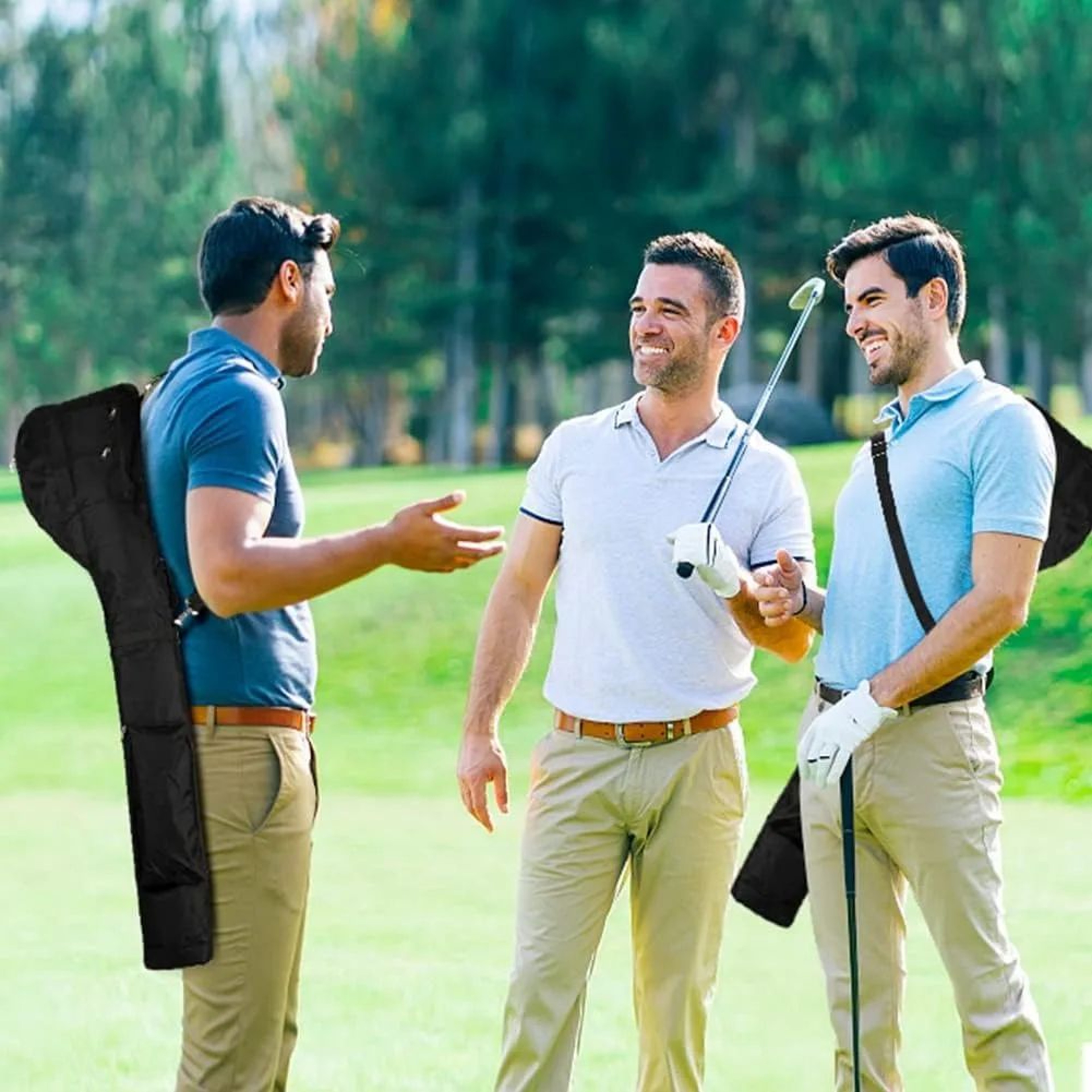 Lightweight Golf Carry Bag Foldable Waterproof Travel Golf Bag For 810 Clubs Men  Women 1