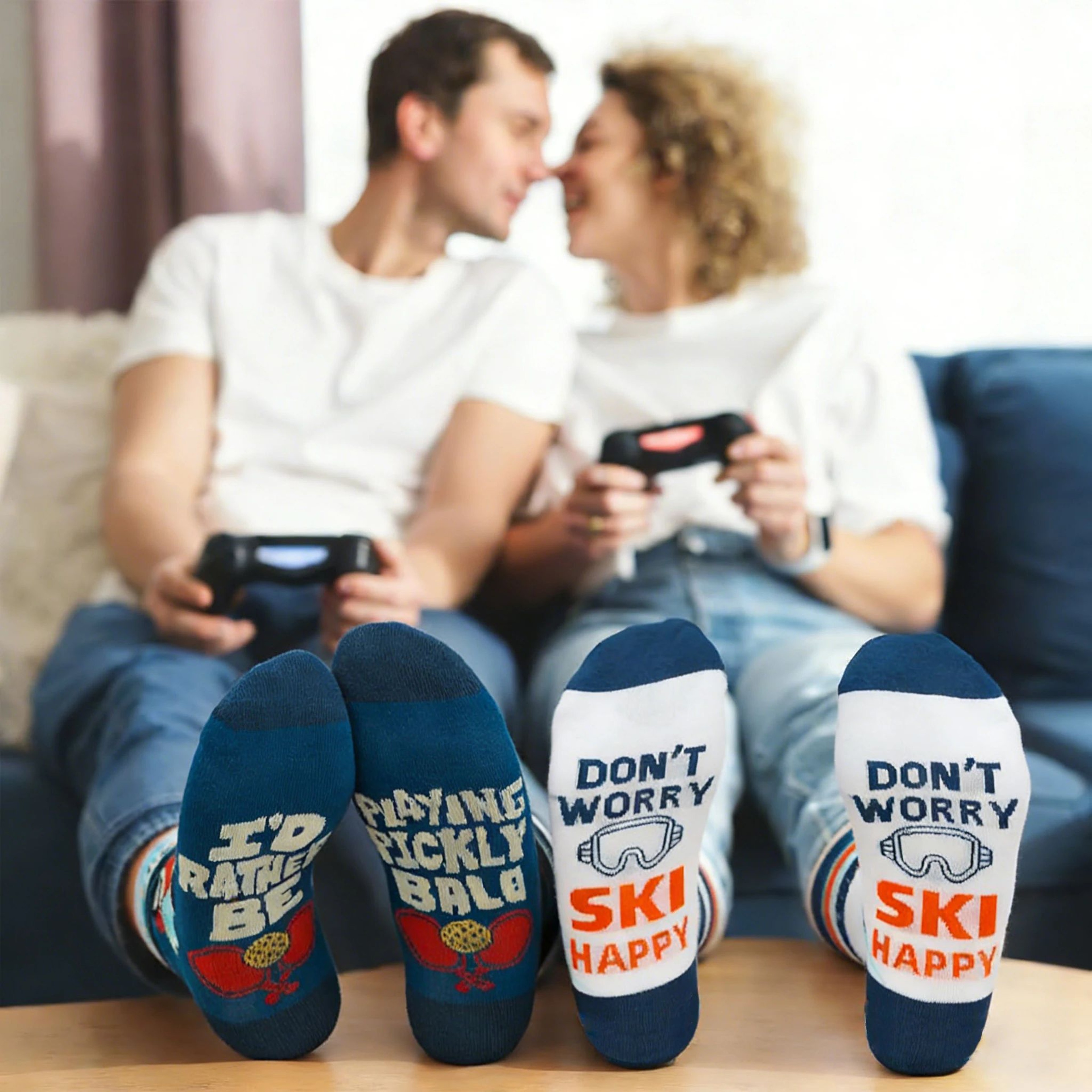 Funny Novelty Socks For Men  Women Street Skateboard Sport Socks Fun Christmas Gift 5