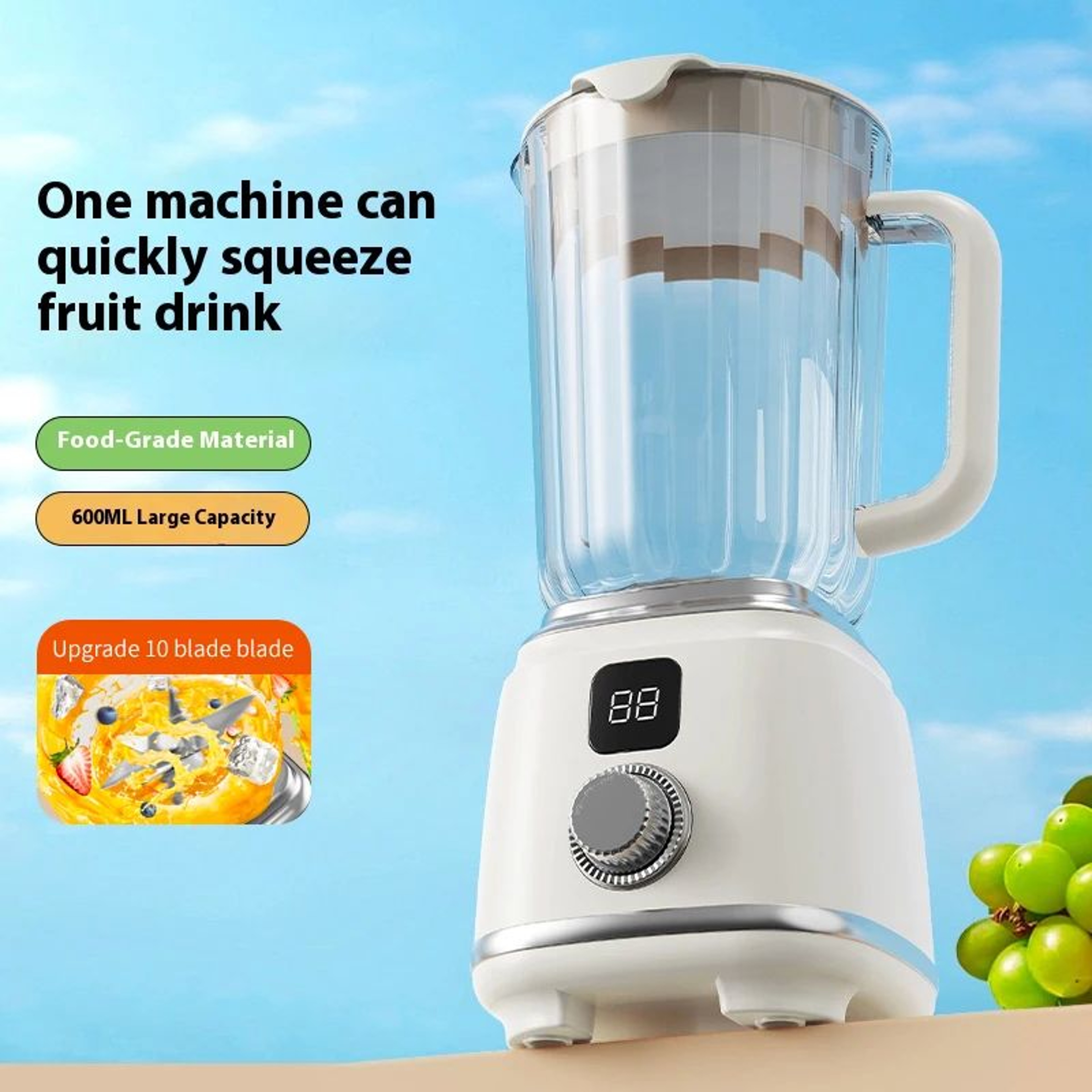 Portable Electric Juicer Blender Rechargeable Fruit Juicer  Juice Extractor With Automatic Pulp Eje 2