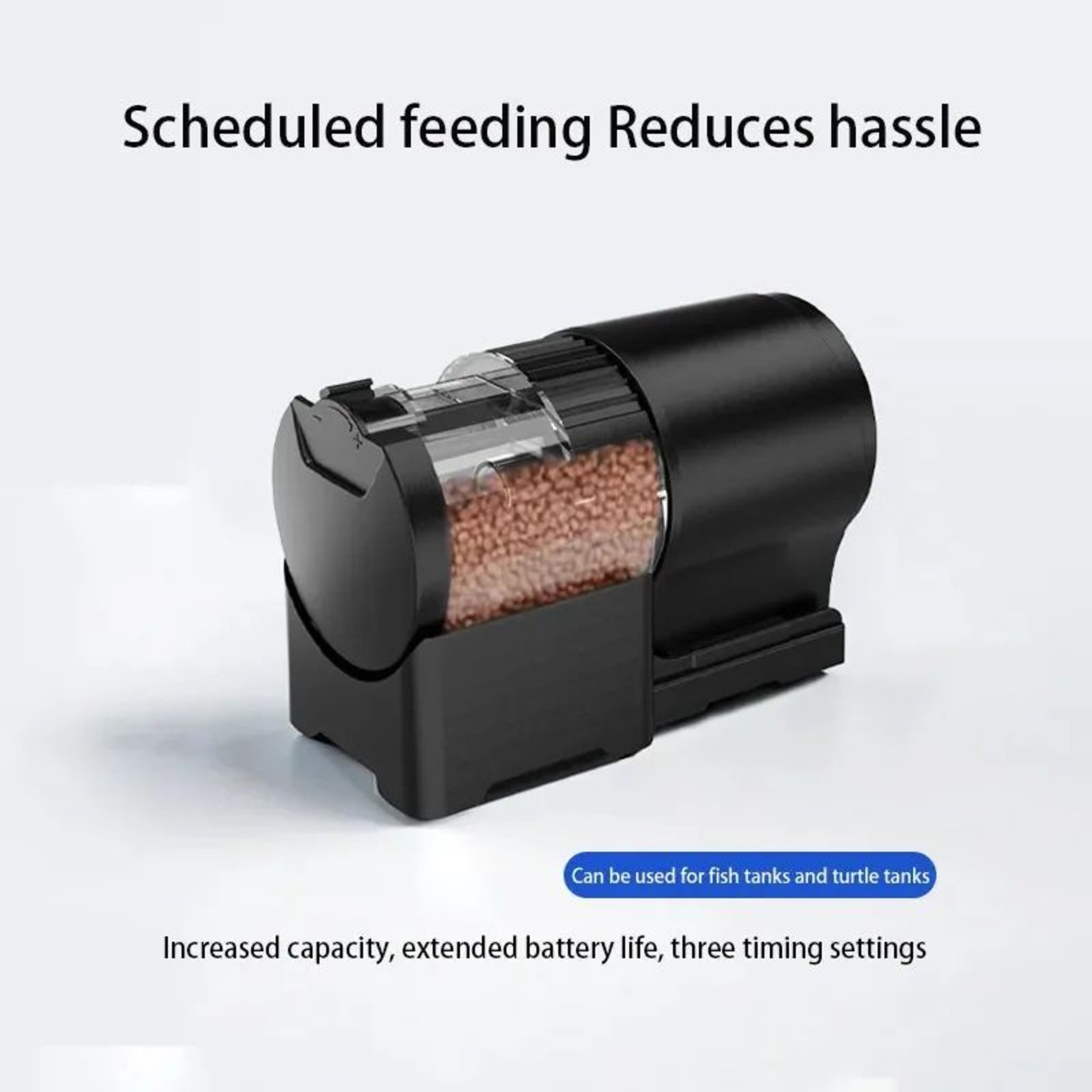 Automatic Fish Feeder With Timer  100 Ml Fish Tank Food Dispenser For Fish  Turtles 3