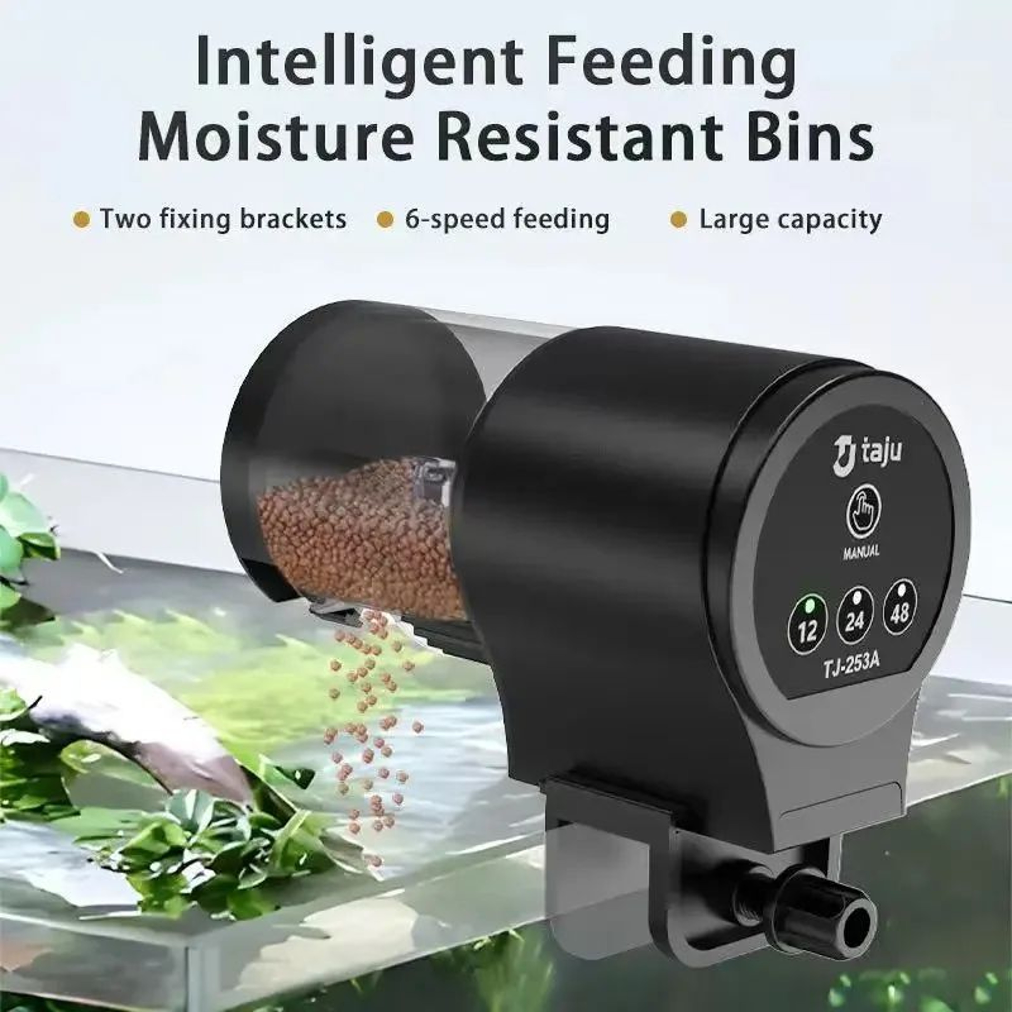 Automatic Fish Feeder With Timer  100 Ml Fish Tank Food Dispenser For Fish  Turtles 5